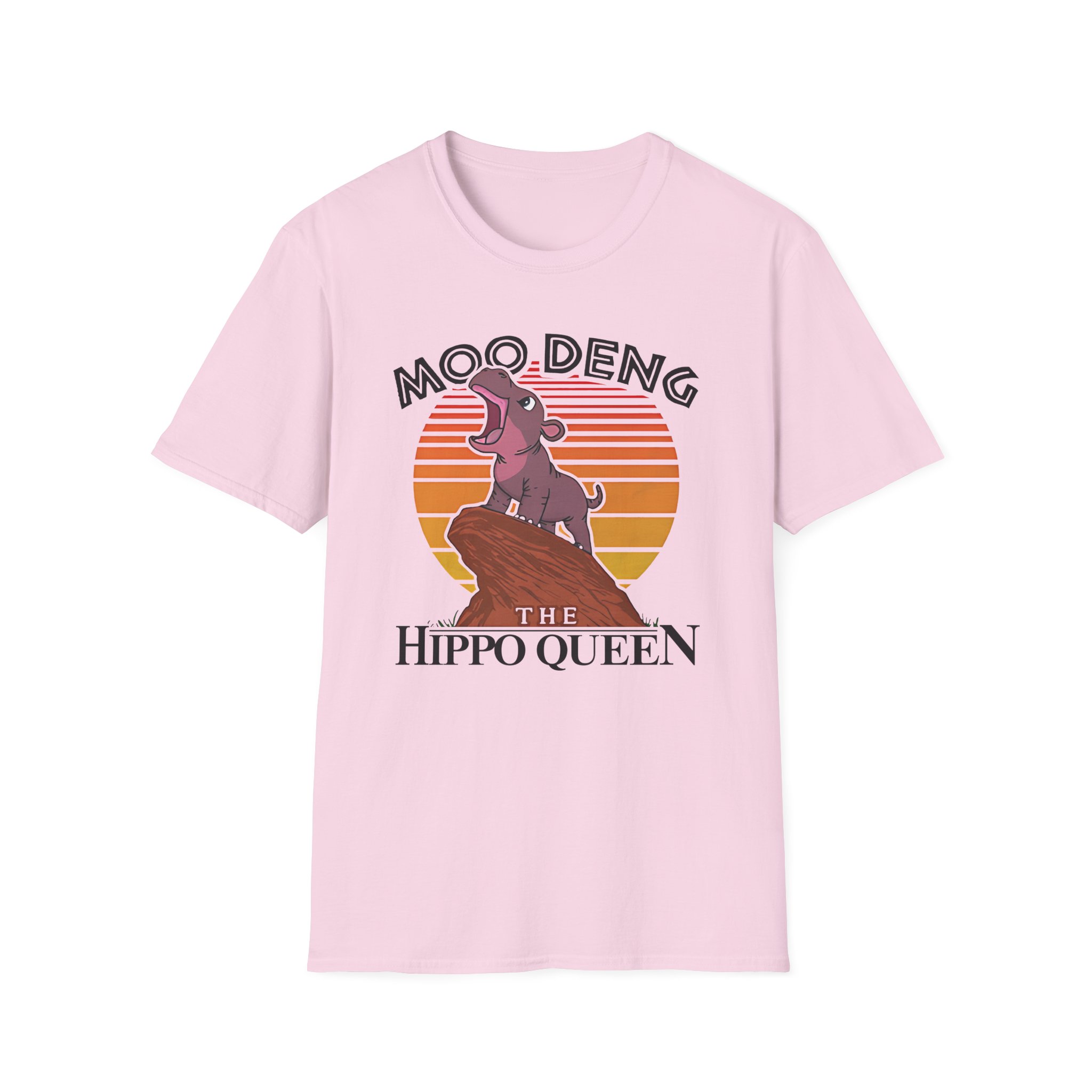 Moo Deng the Hippo Queen Unisex Softstyle T-Shirt