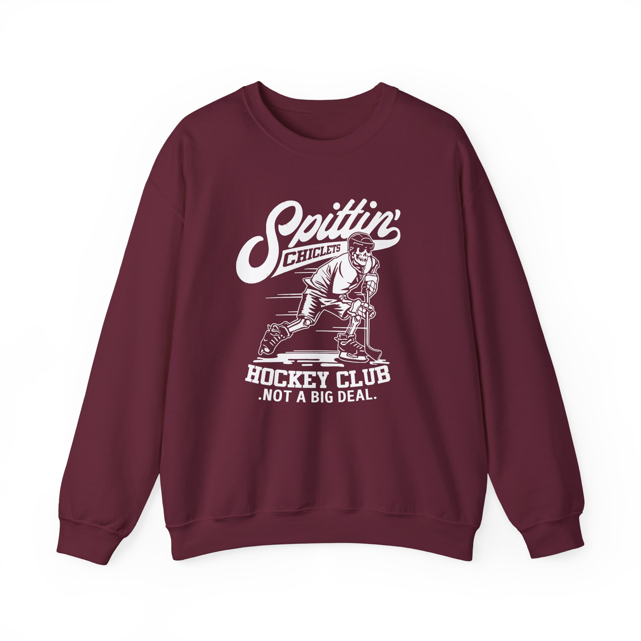 Spittin Chiclets Hockey Club Skul Unisex Heavy Blendâ„¢ Crewneck Sweatshirt