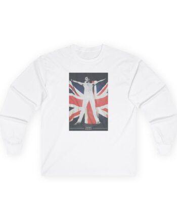F M Union Jack Flag Unisex Ultra Cotton Long Sleeve Tee