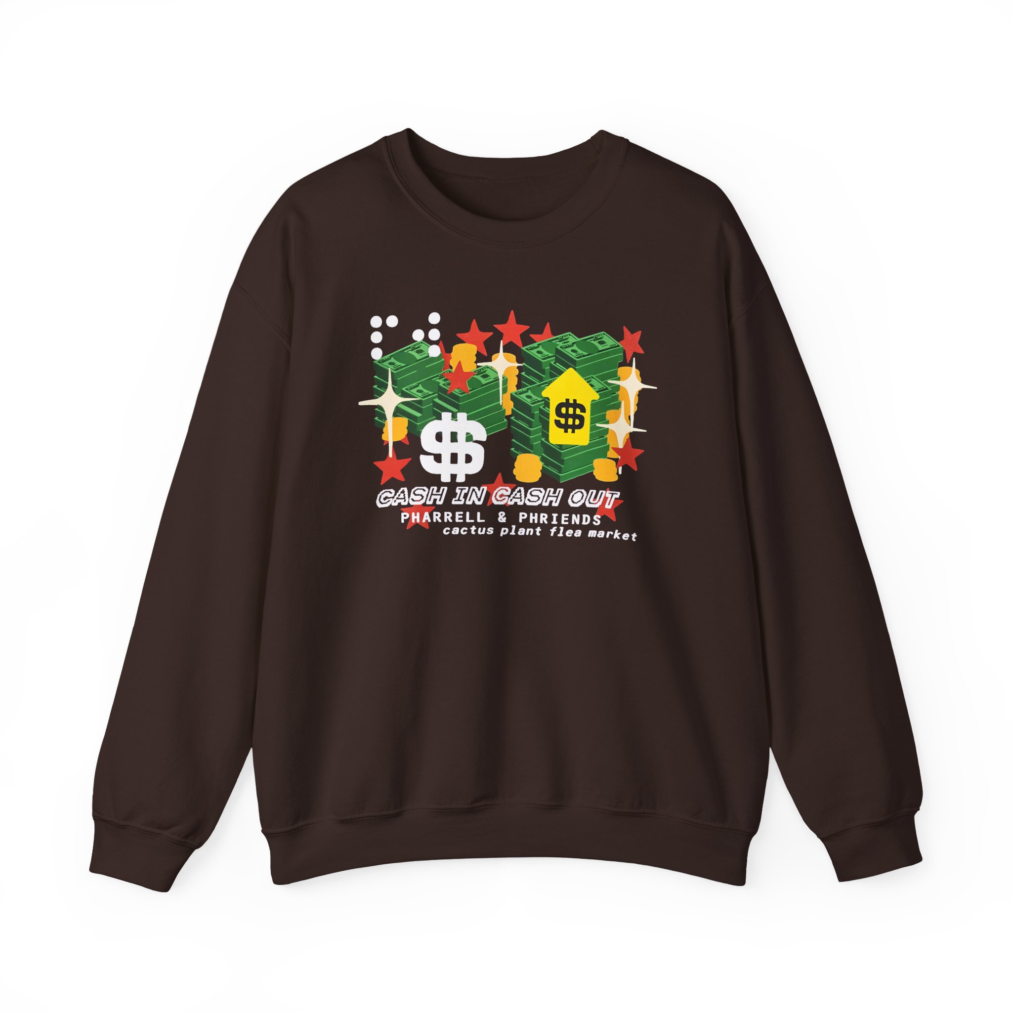 Pharrell Williams Cash in Cash Out Unisex Heavy Blendâ„¢ Crewneck Sweatshirt