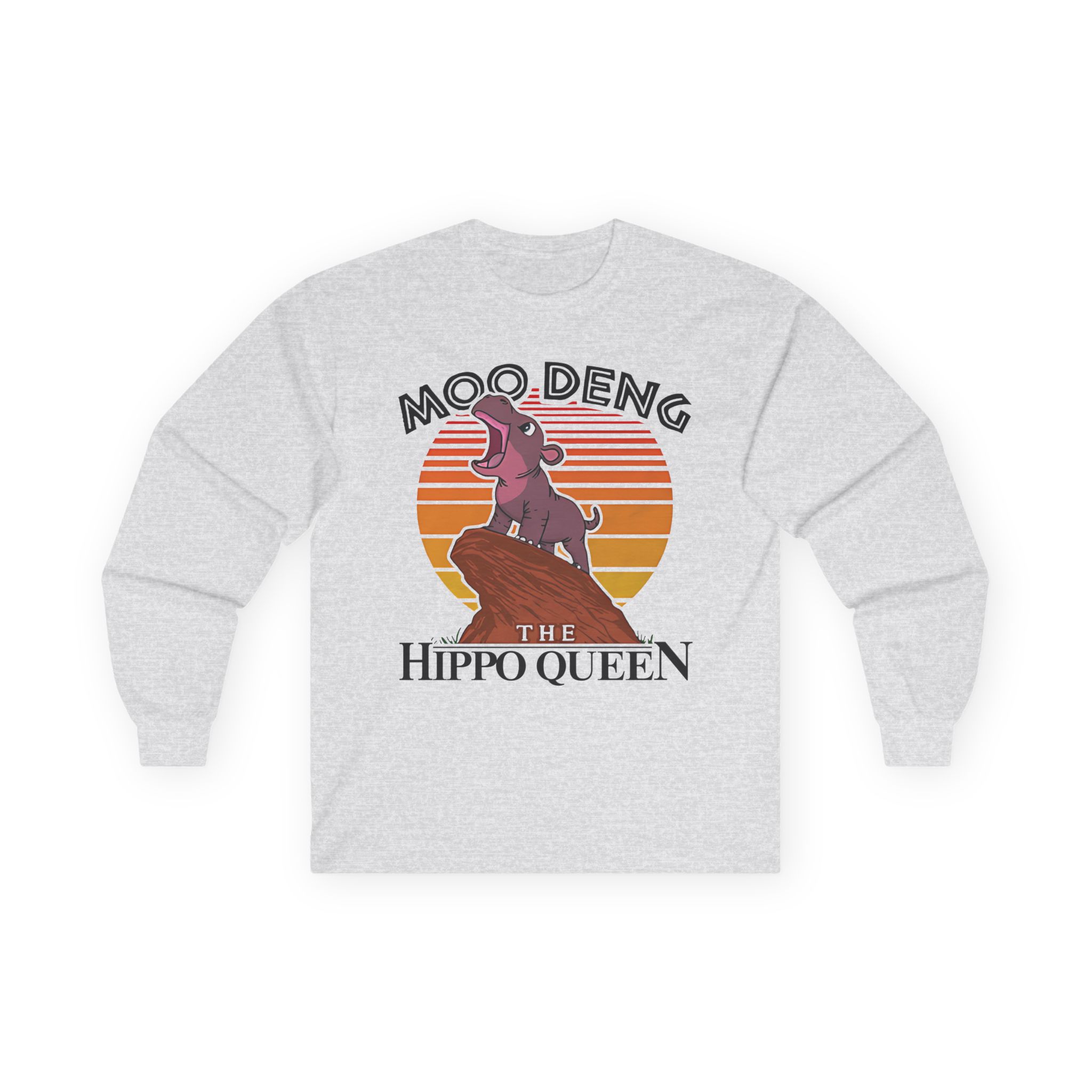 Moo Deng the Hippo Queen Unisex Ultra Cotton Long Sleeve Tee