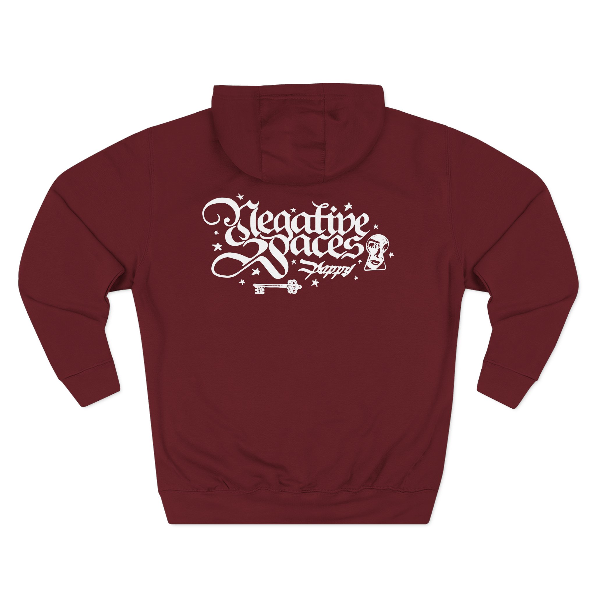 Poppy Key Three-Panel Fleece Hoodie