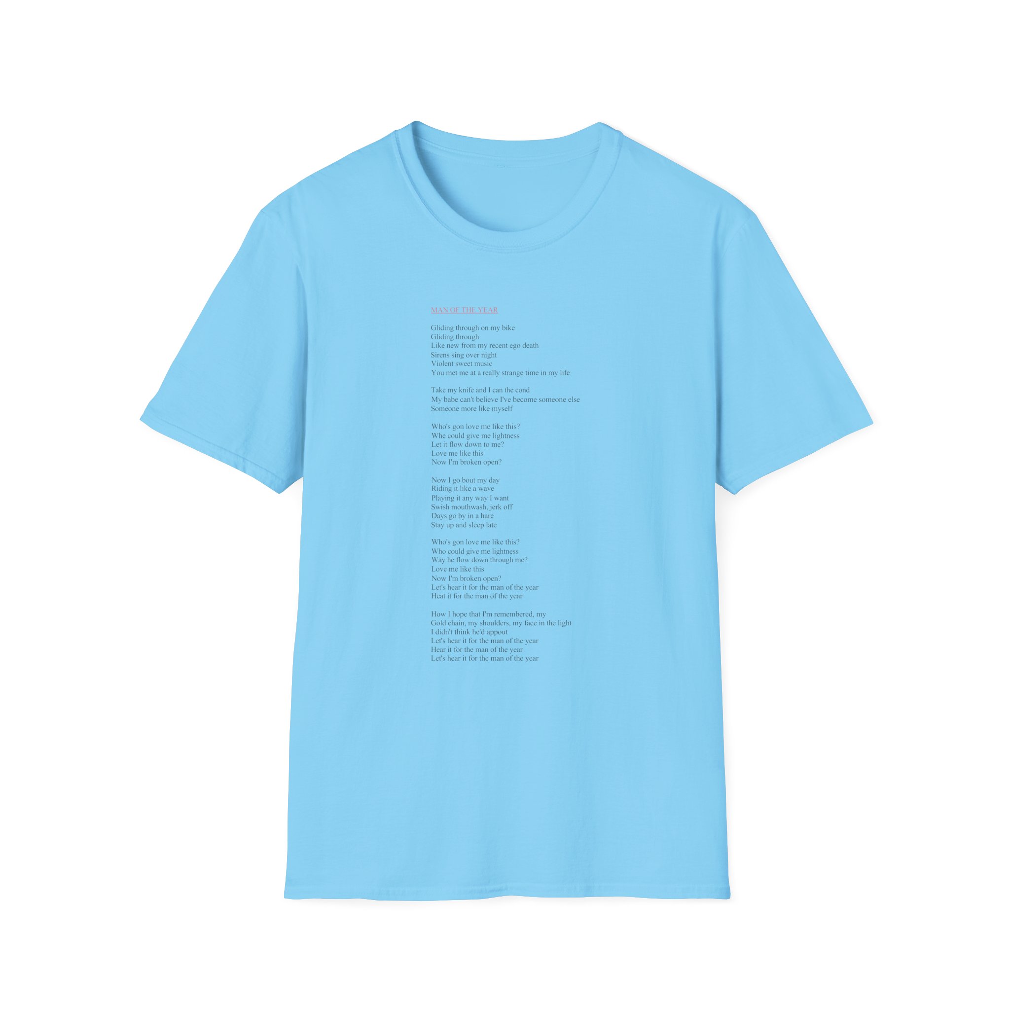 Lorde Moty Lyric Unisex Softstyle T-Shirt