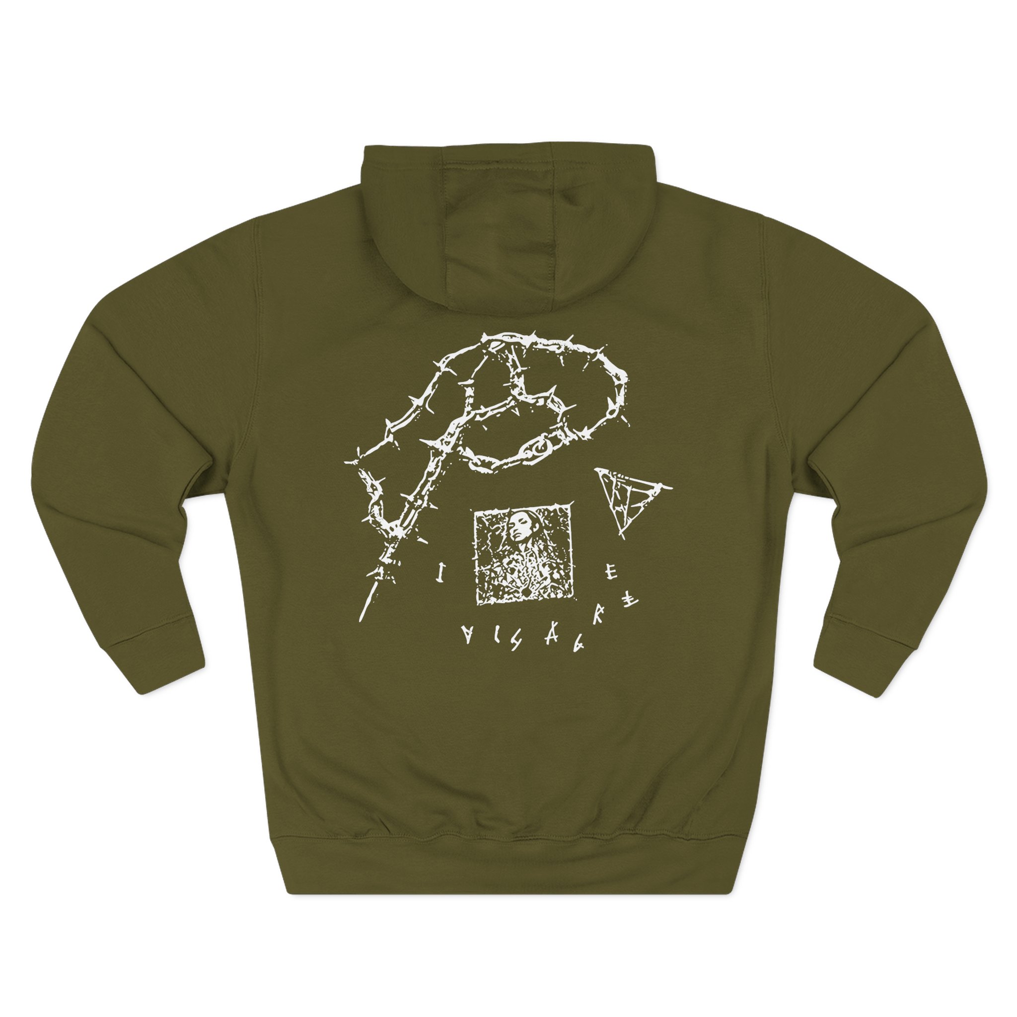 Poppy Disagree Three-Panel Fleece Hoodie
