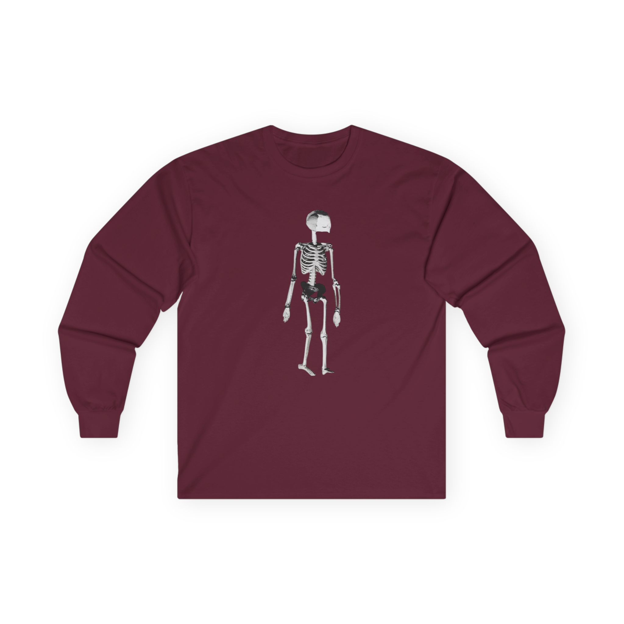 Kurt Cobain Skeleton Unisex Ultra Cotton Long Sleeve Tee