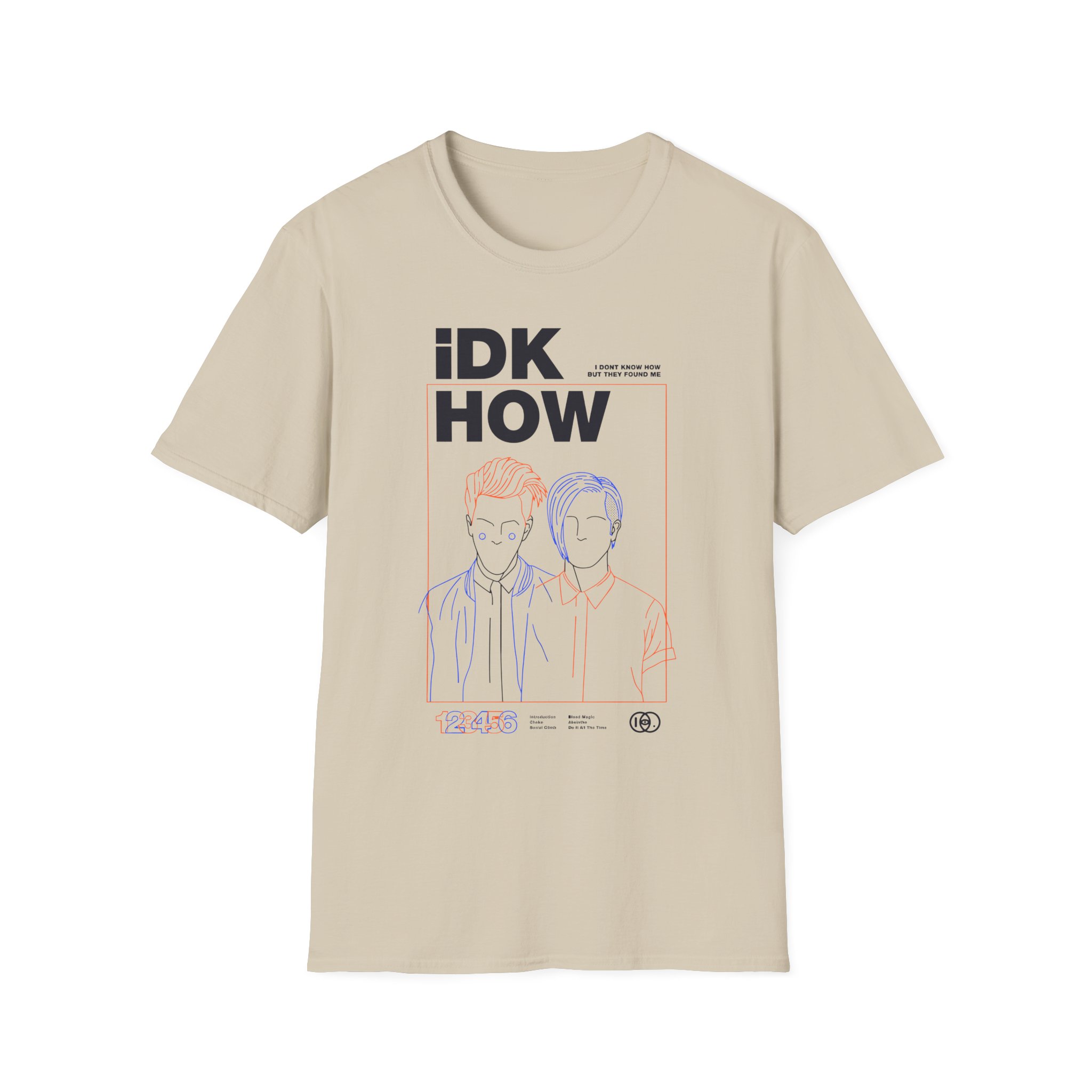 iDKHOW OUTLINES Unisex Softstyle T-Shirt