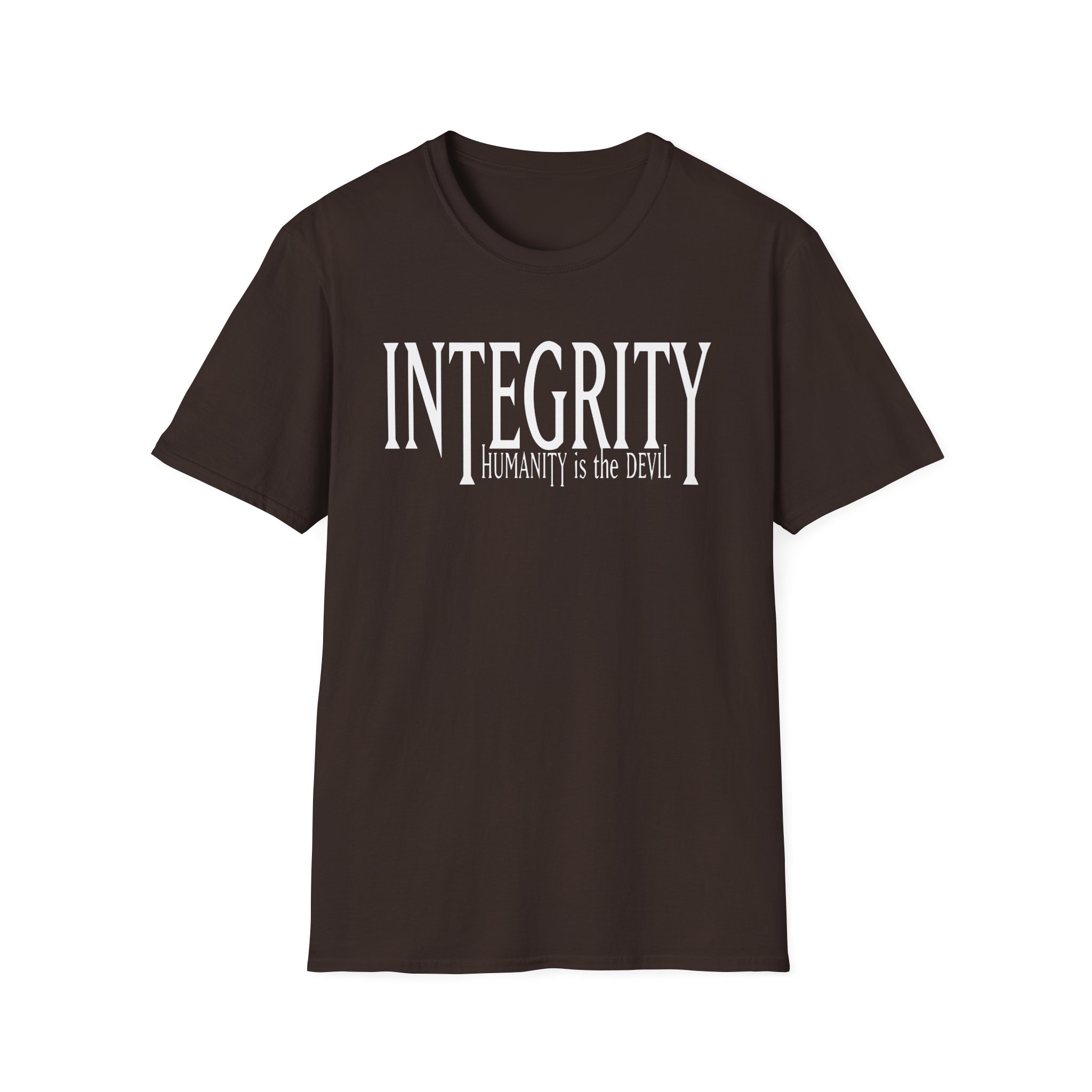 Integrity Humanity Is The Devil Unisex Softstyle T-Shirt