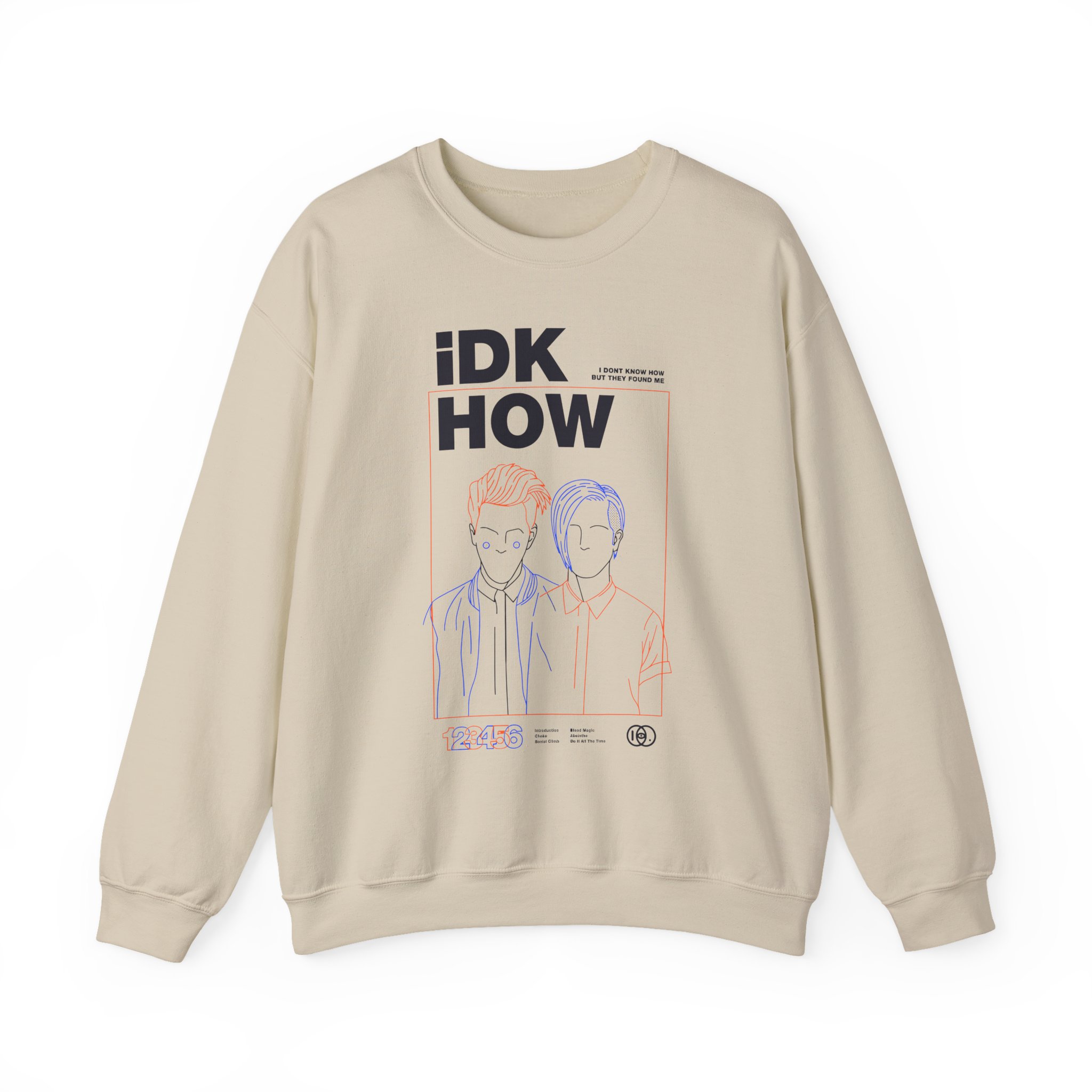 iDKHOW OUTLINES Unisex Heavy Blendâ„¢ Crewneck Sweatshirt