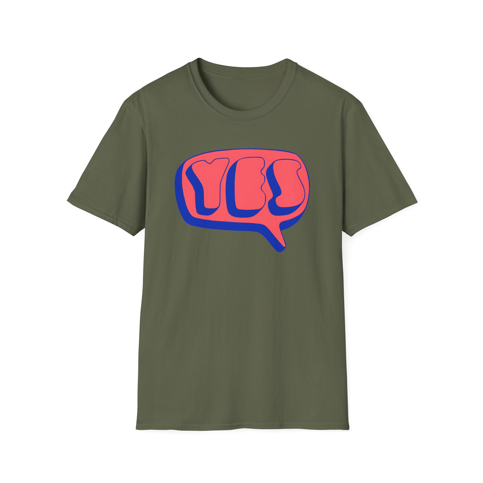 Yes Word Bubble Unisex Softstyle T-Shirt