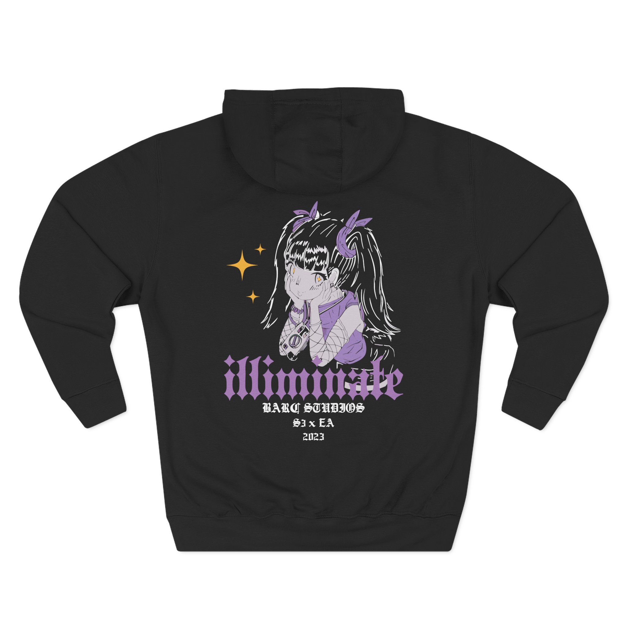 Illiminate darc studios Three-Panel Fleece Hoodie