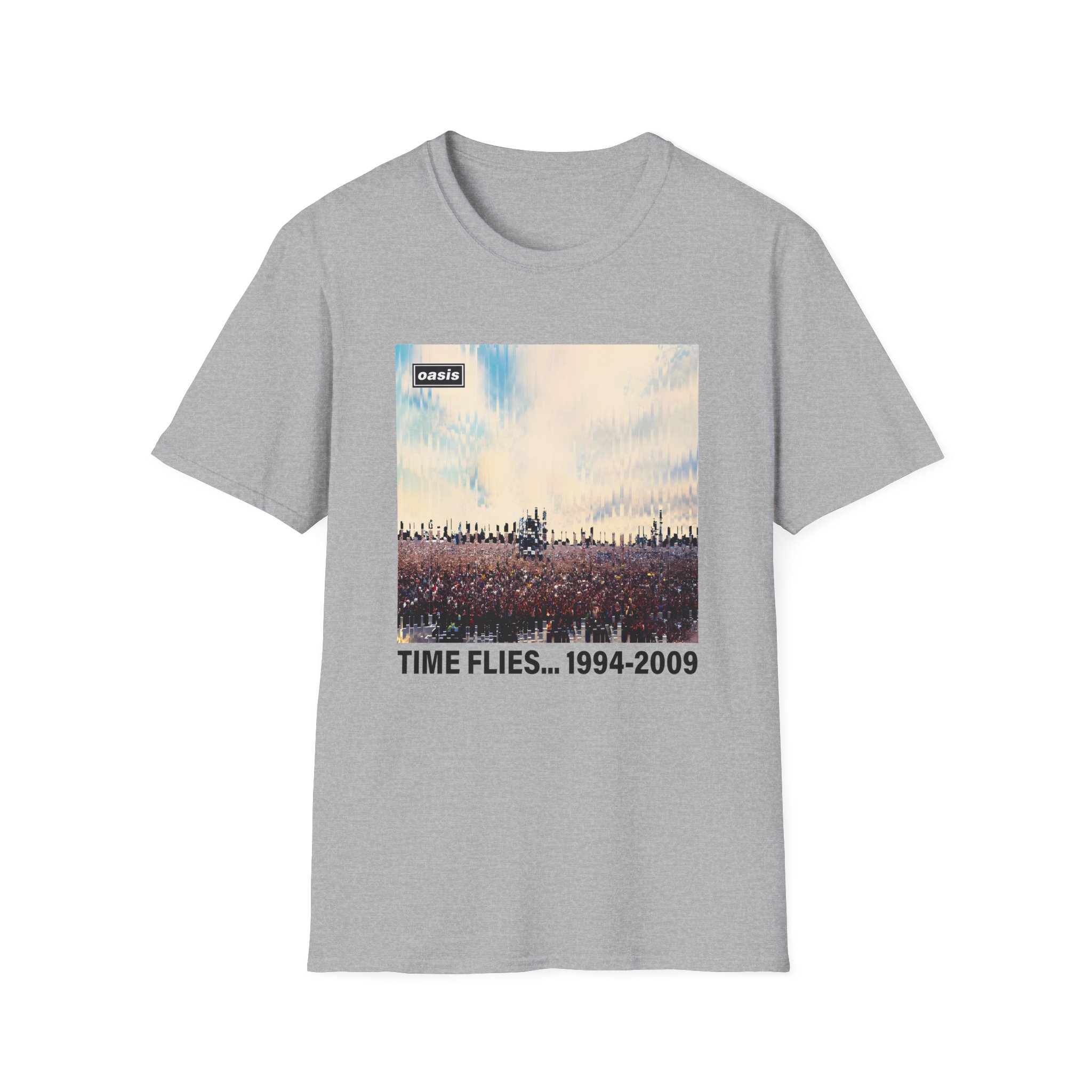 Oasis Time Flies 15th Anniversary Unisex Softstyle T-Shirt