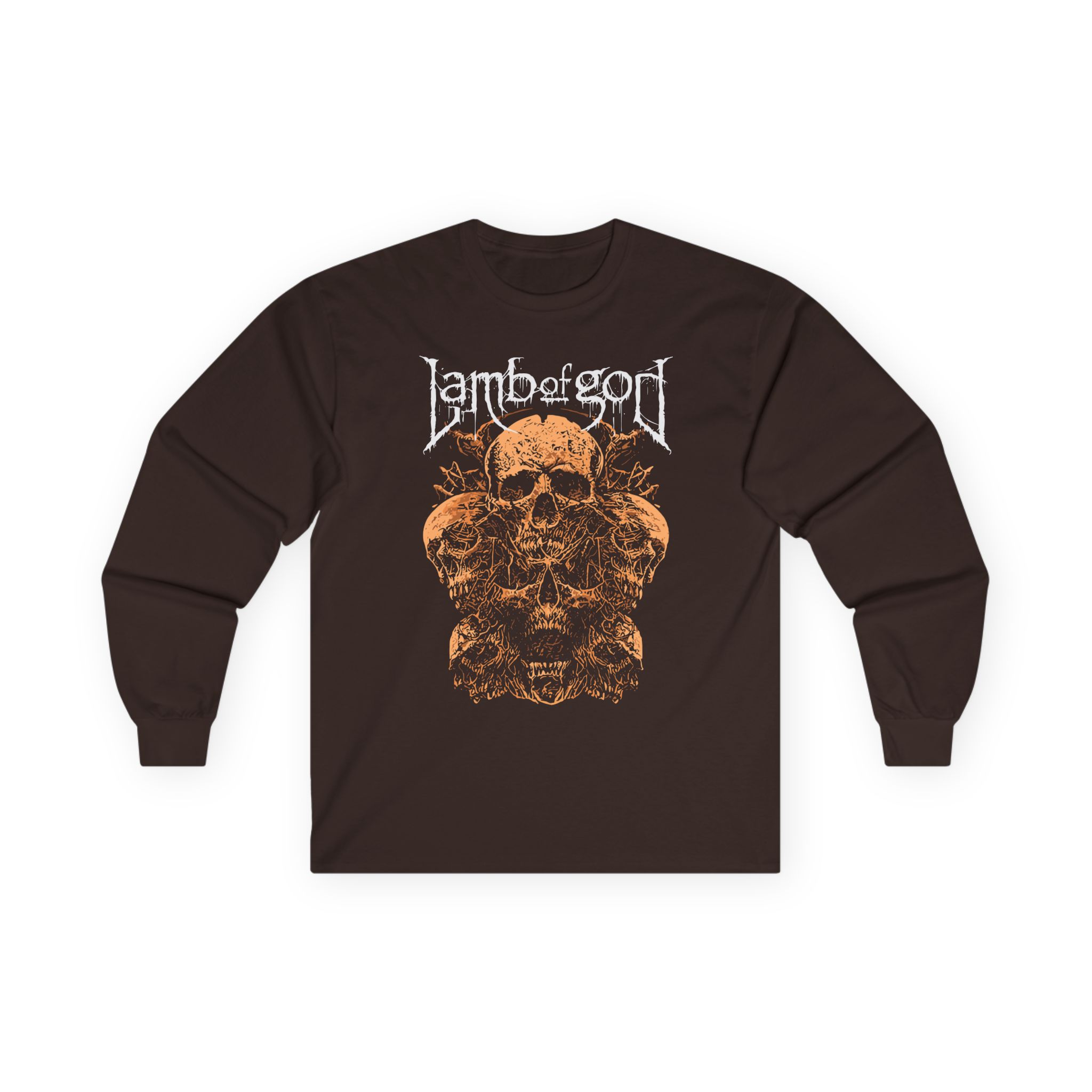 Lamb of God Rooted Skull Unisex Ultra Cotton Long Sleeve Tee