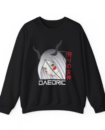 Daedric Goddess of the Hunt Anime Unisex Heavy Blend™ Crewneck Sweatshirt