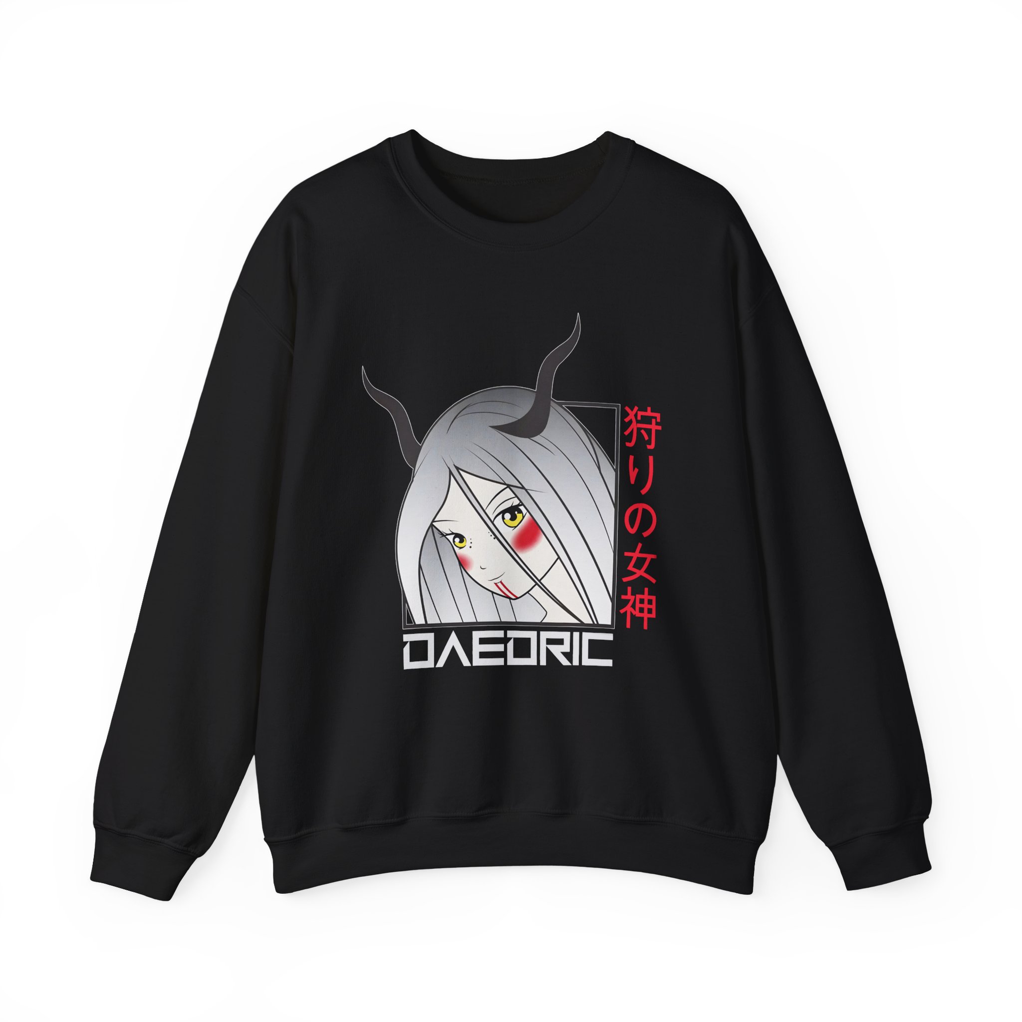 Daedric Goddess of the Hunt Anime Unisex Heavy Blendâ„¢ Crewneck Sweatshirt