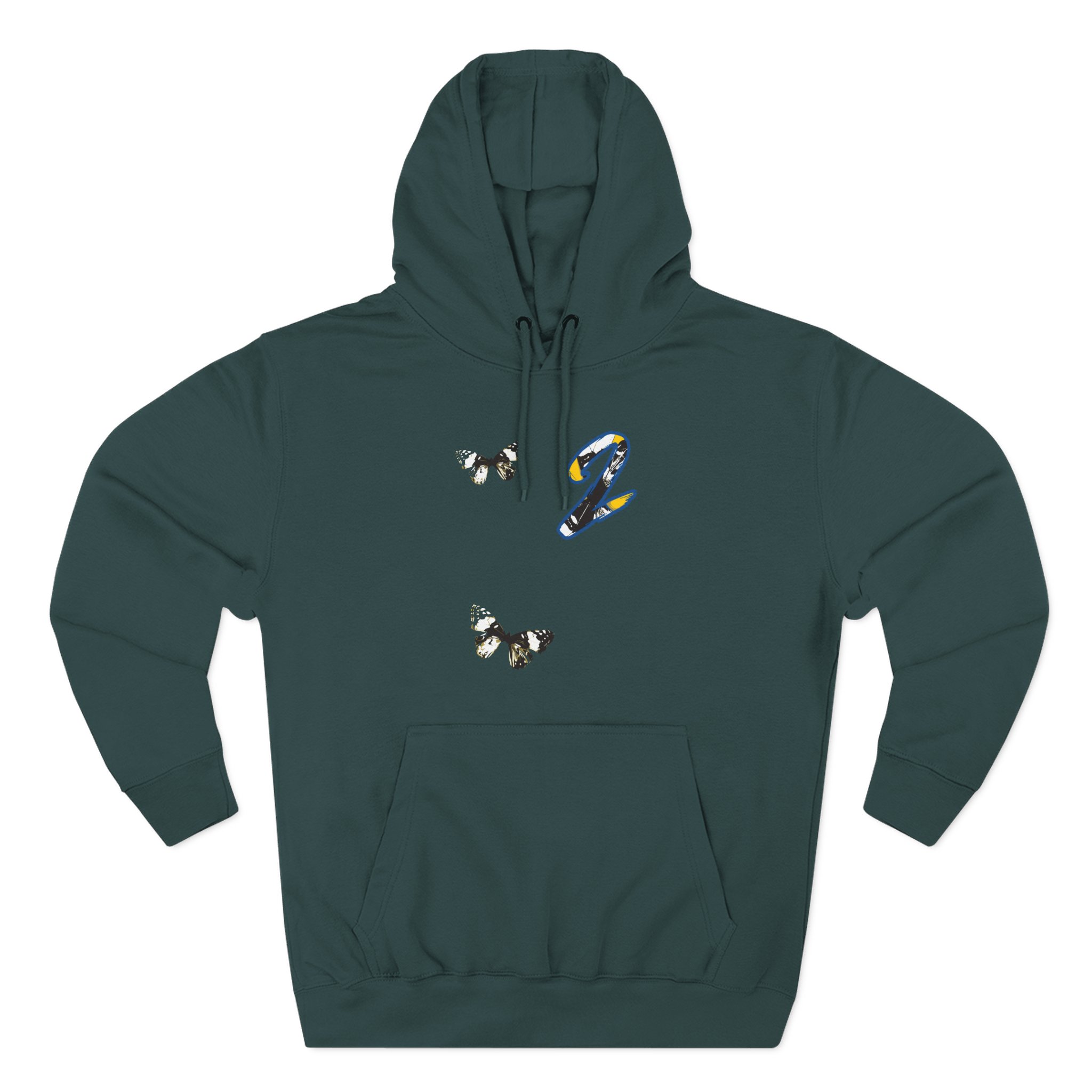 Joyner Lucas Multi Butterfly Three-Panel Fleece Hoodie
