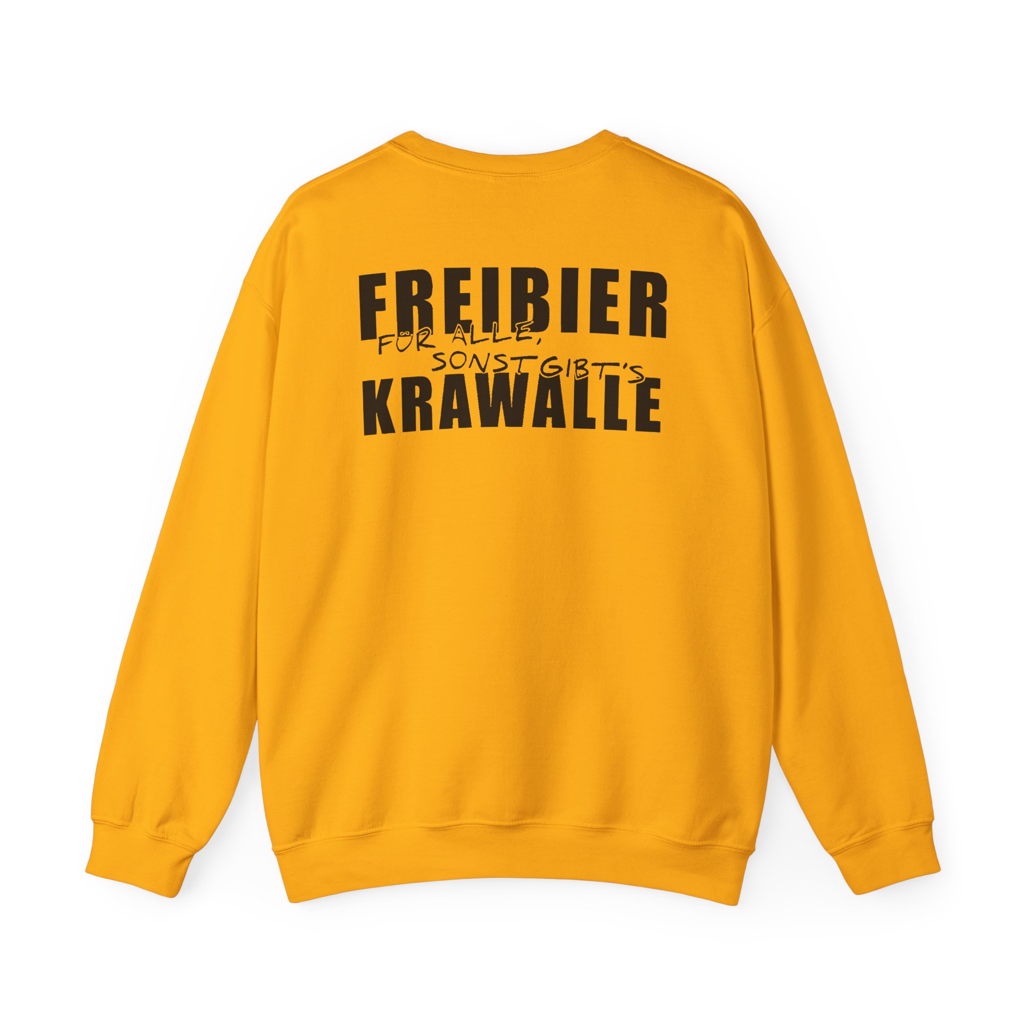 Tankard Freibier Für Alle , Sonst Gibts Krawalle Unisex Heavy Blend™ Crewneck Sweatshirt
