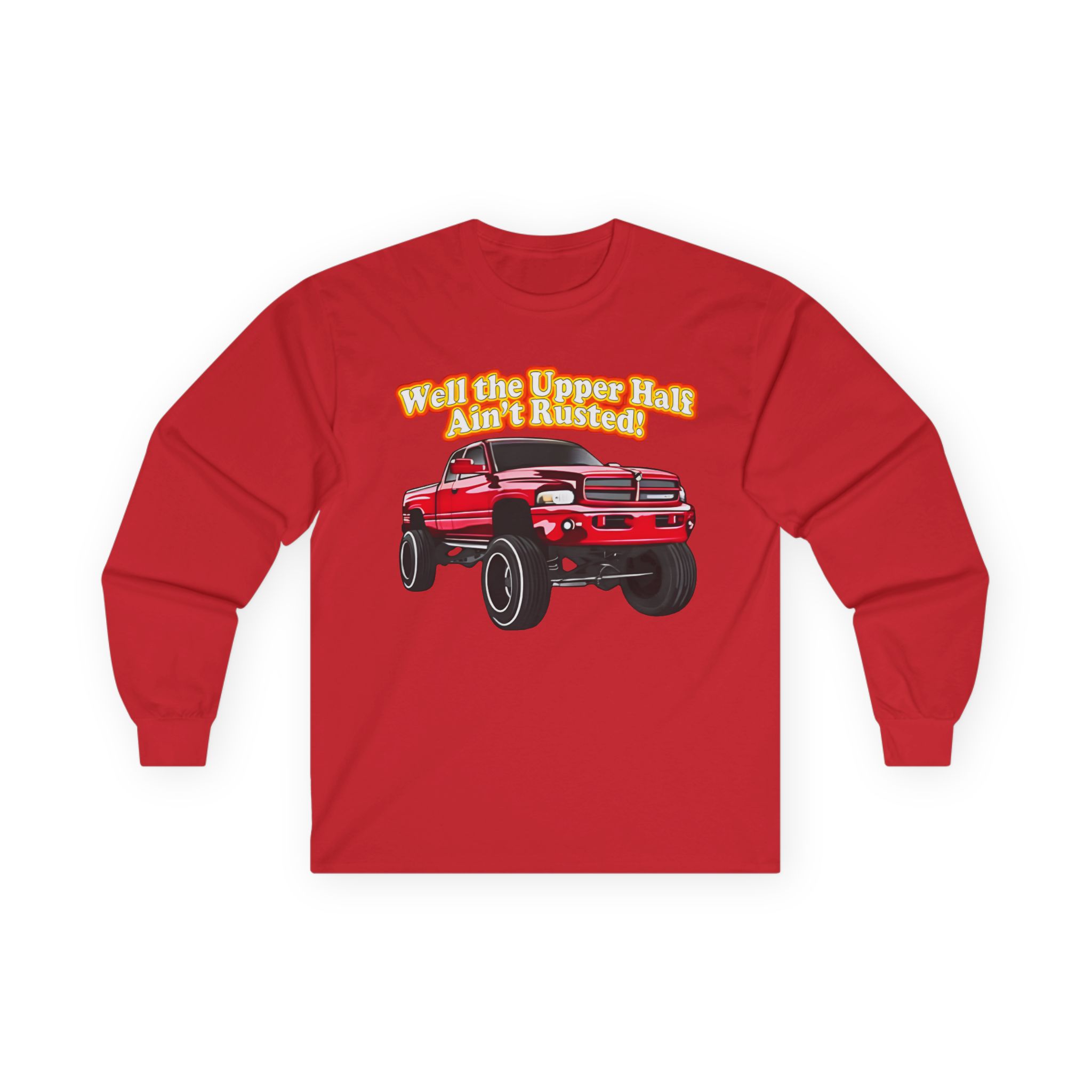 Rusty Dodge Well the Upper Half Ain’t Rusted Unisex Ultra Cotton Long Sleeve Tee
