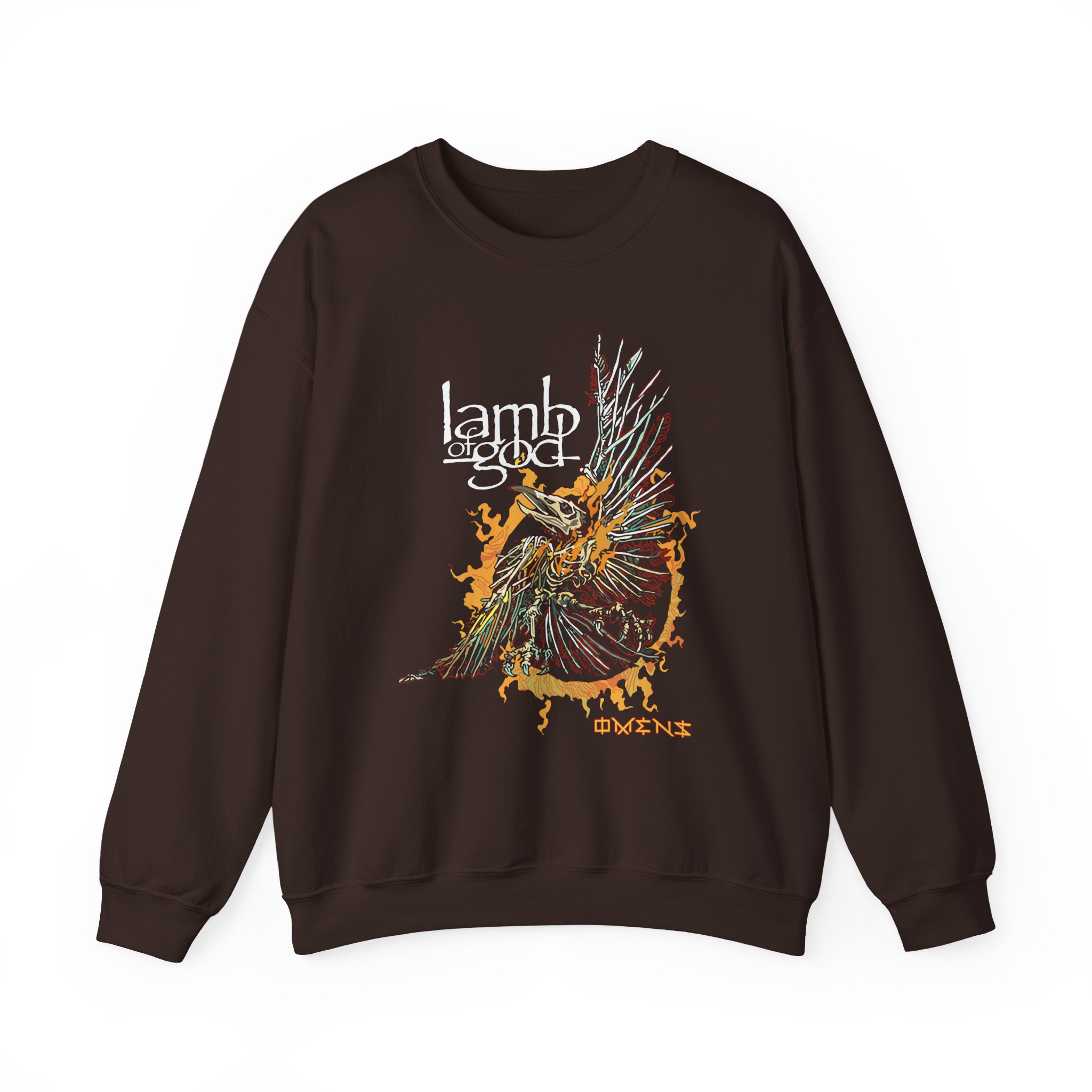 Lamb of God Omens Skeleton Eagle Unisex Heavy Blendâ„¢ Crewneck Sweatshirt