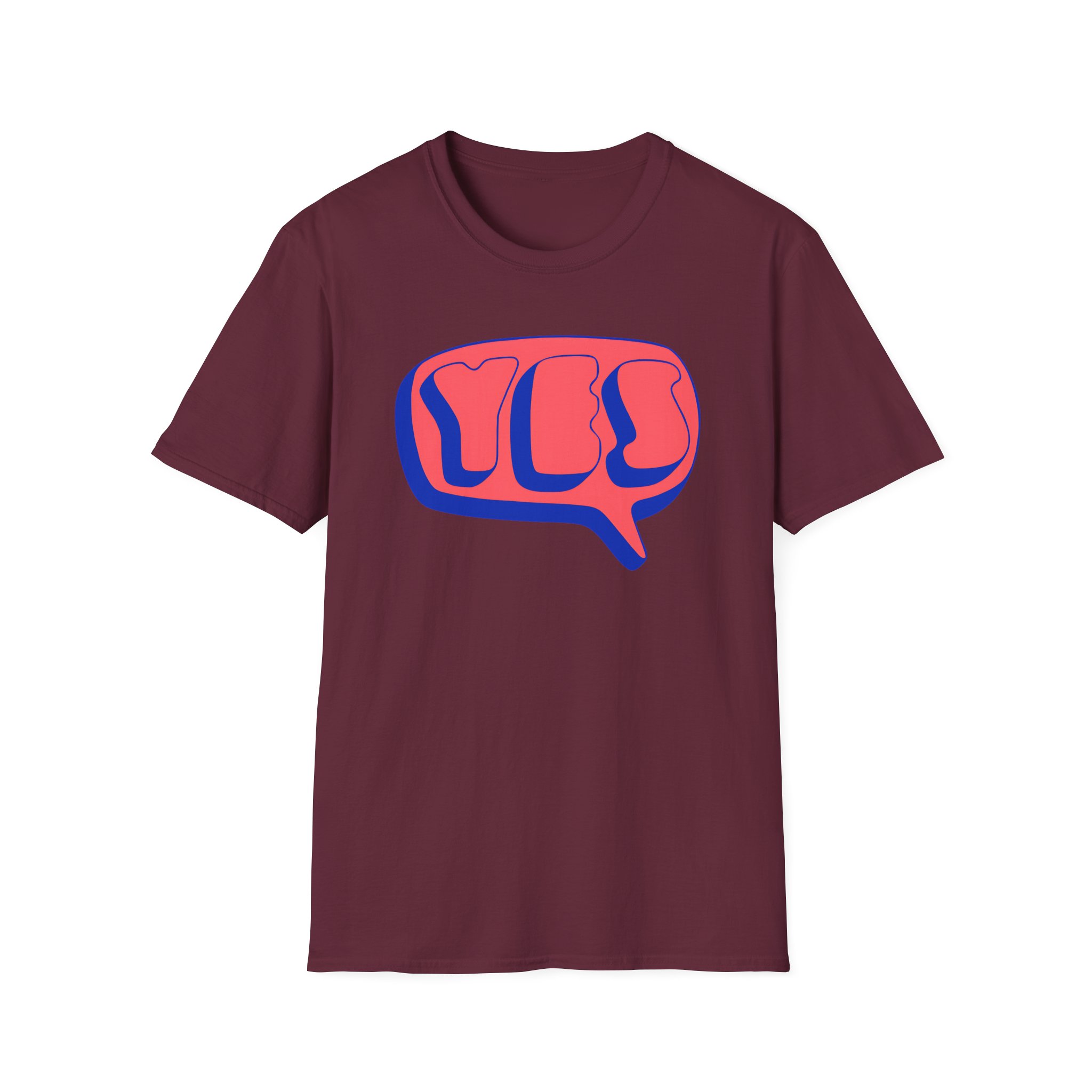 Yes Word Bubble Unisex Softstyle T-Shirt