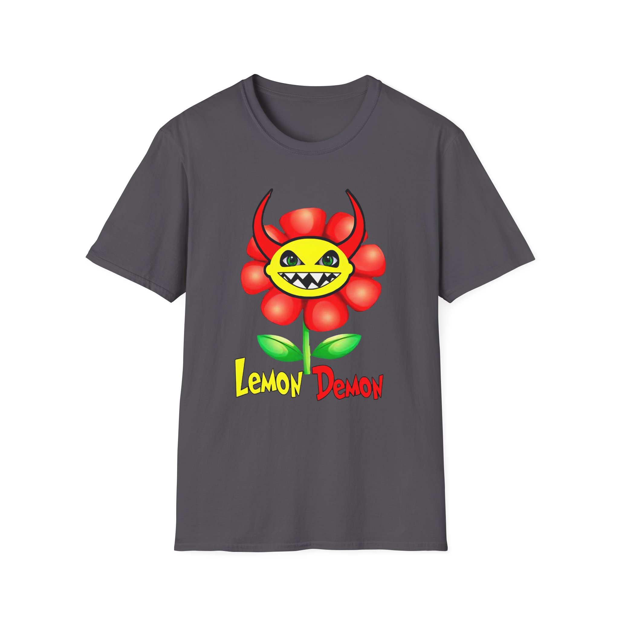 Lemon Demon Flower Unisex Softstyle T-Shirt