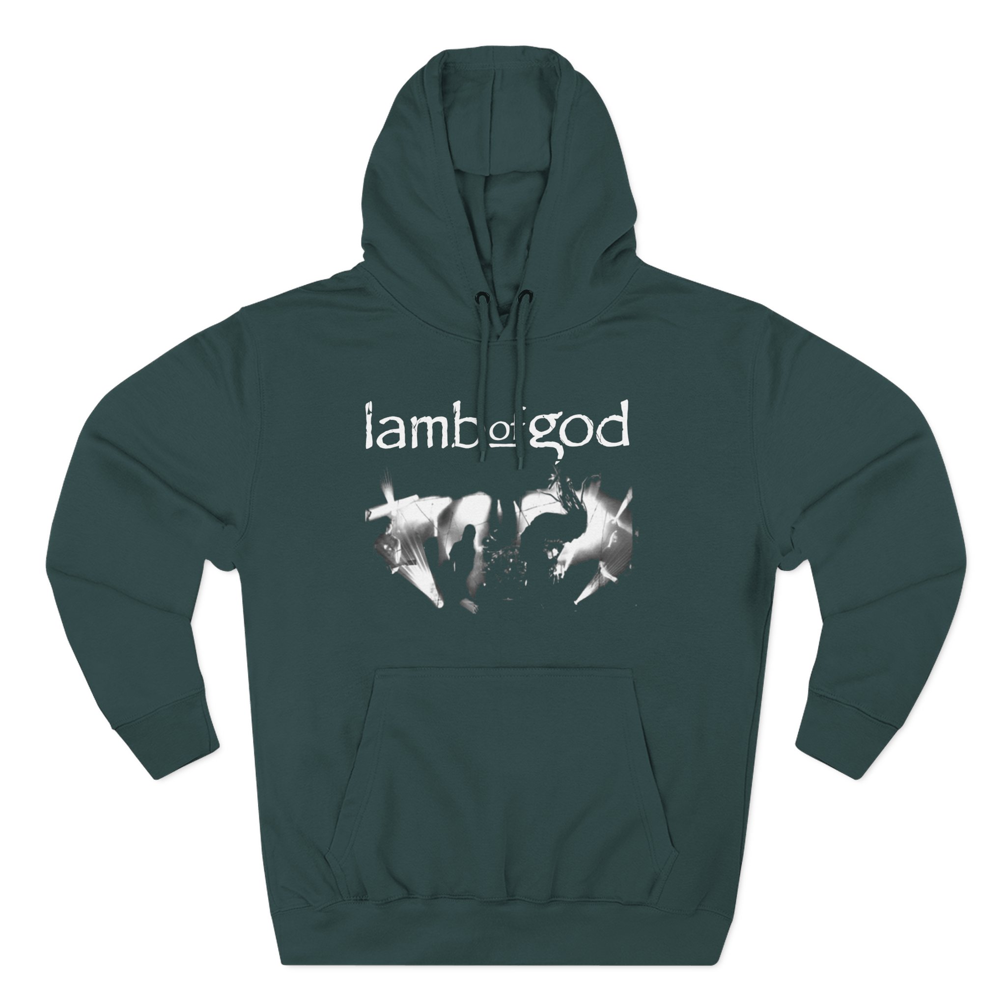 Lamb of God Live Photo Three-Panel Fleece Hoodie