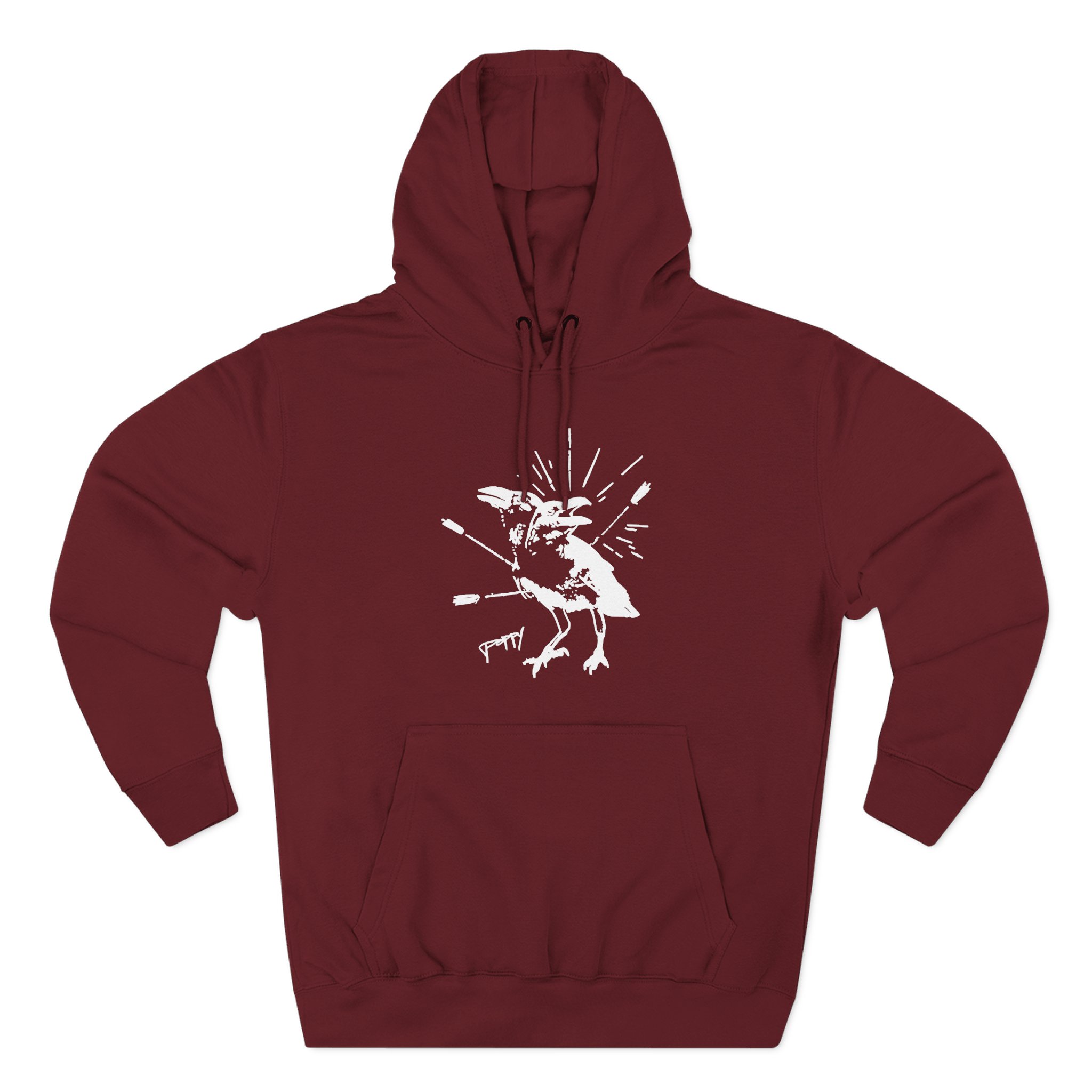 Poppy Coward Birds Three-Panel Fleece Hoodie