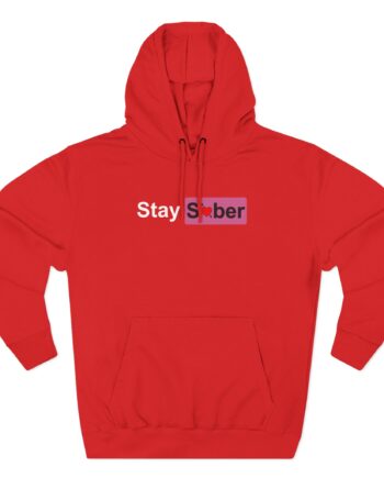 D’aydrian Harding Stay Sober Valentine's Day Three-Panel Fleece Hoodie