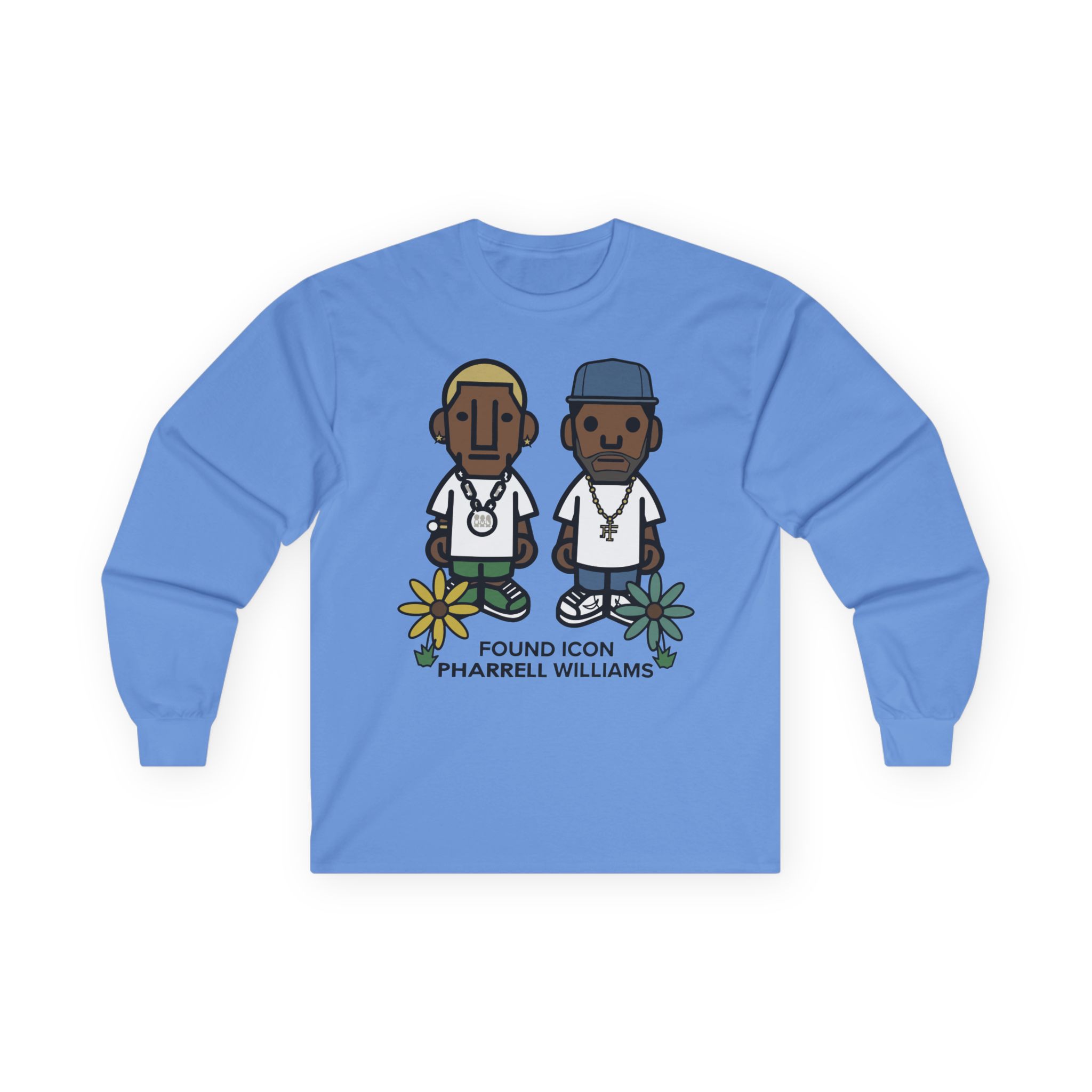 Pharrell Williams Found Icon Unisex Ultra Cotton Long Sleeve Tee