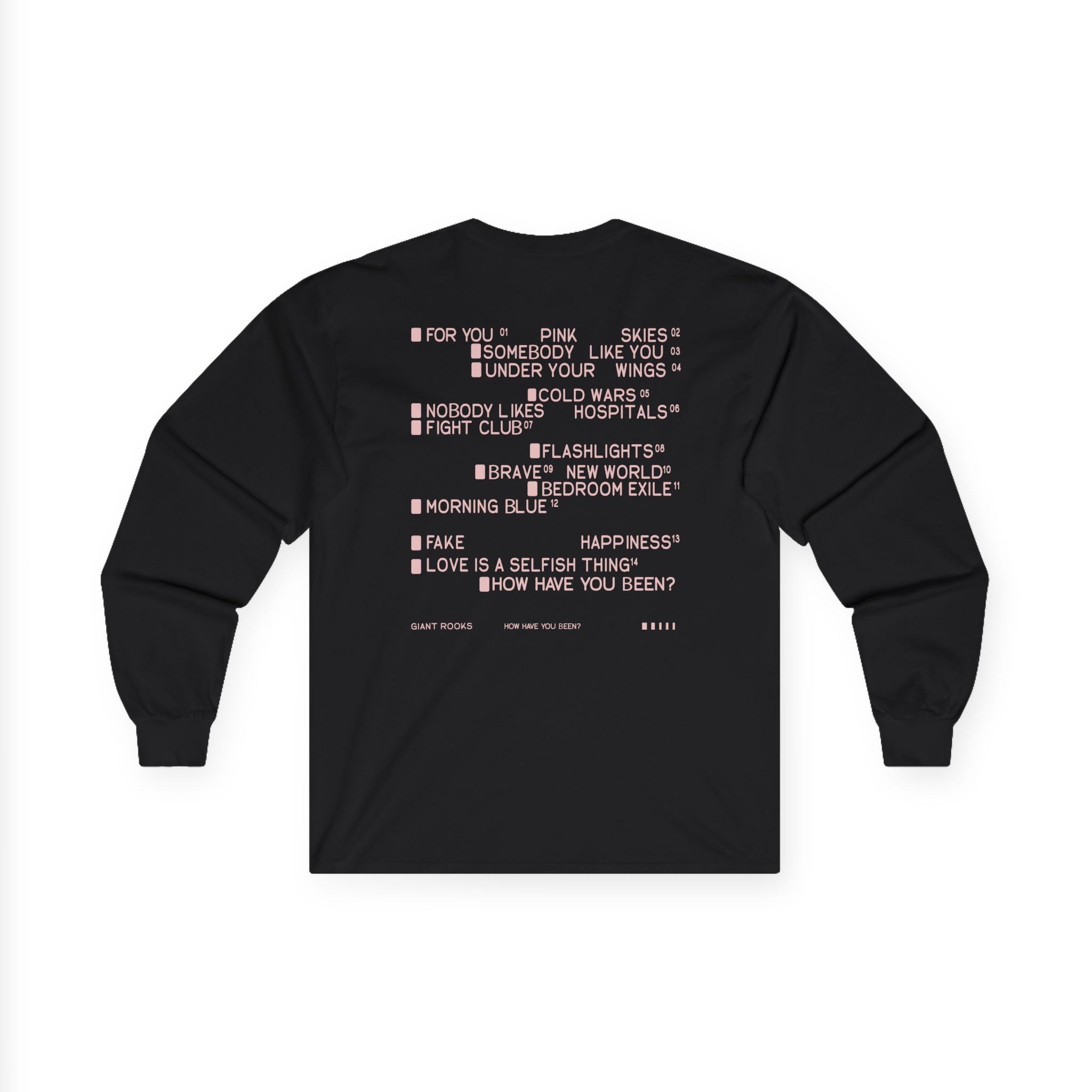 Giant Rooks Tracklisting Unisex Ultra Cotton Long Sleeve Tee