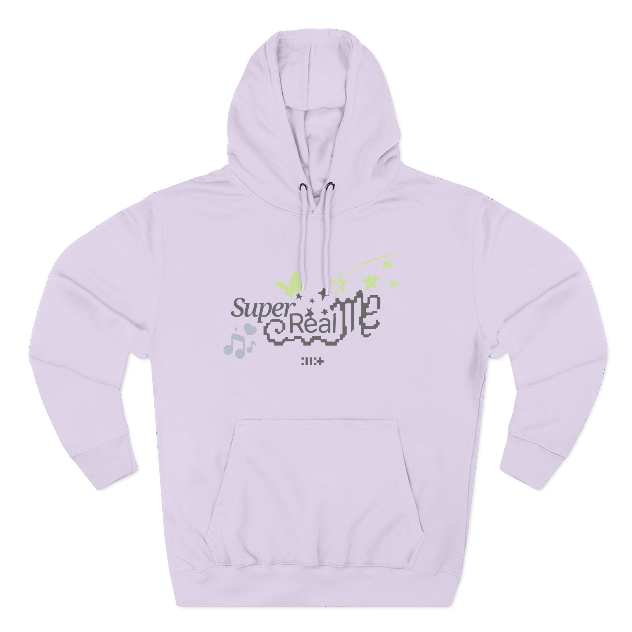 ILLIT Super Real Me Logo Three-Panel Fleece Hoodie