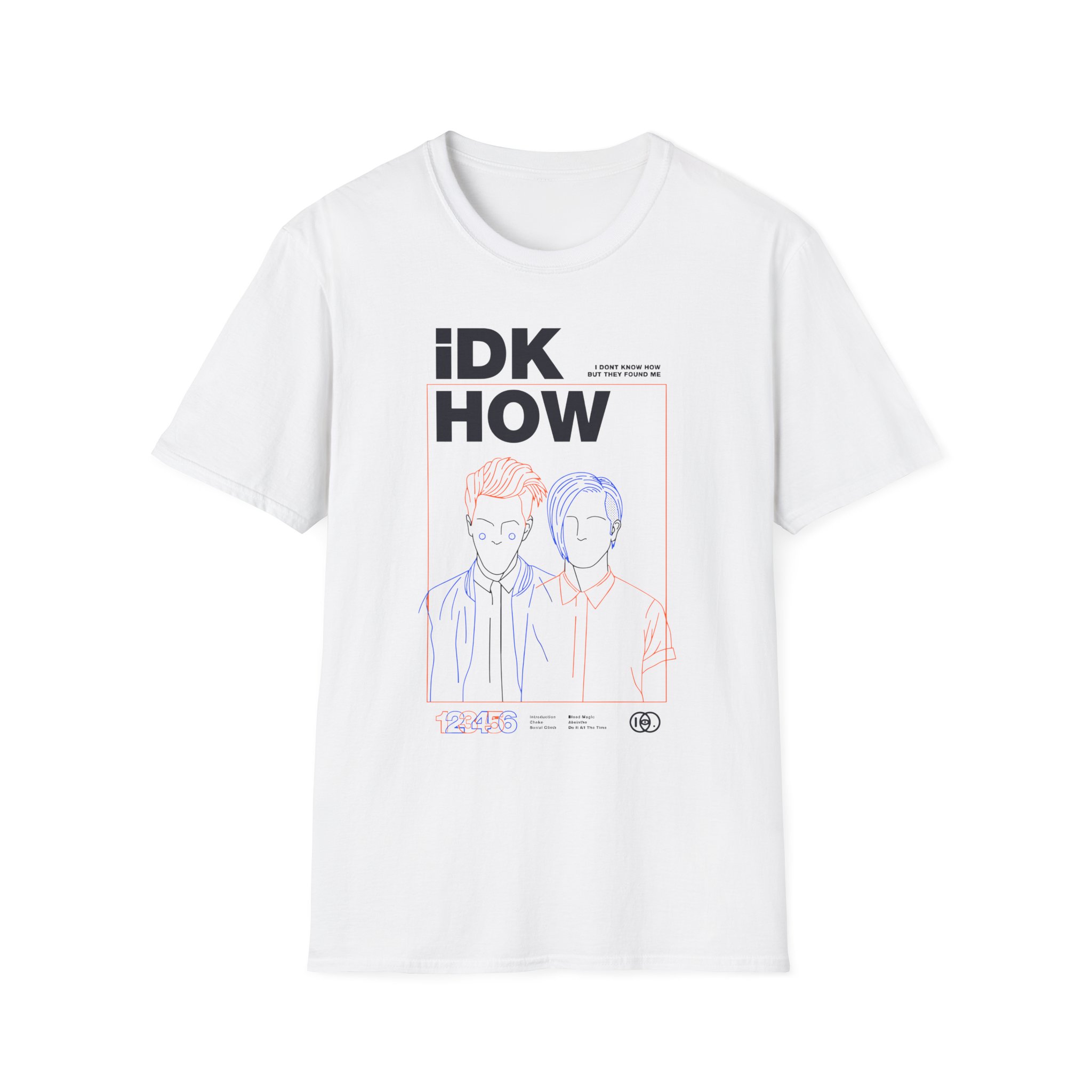 iDKHOW OUTLINES Unisex Softstyle T-Shirt