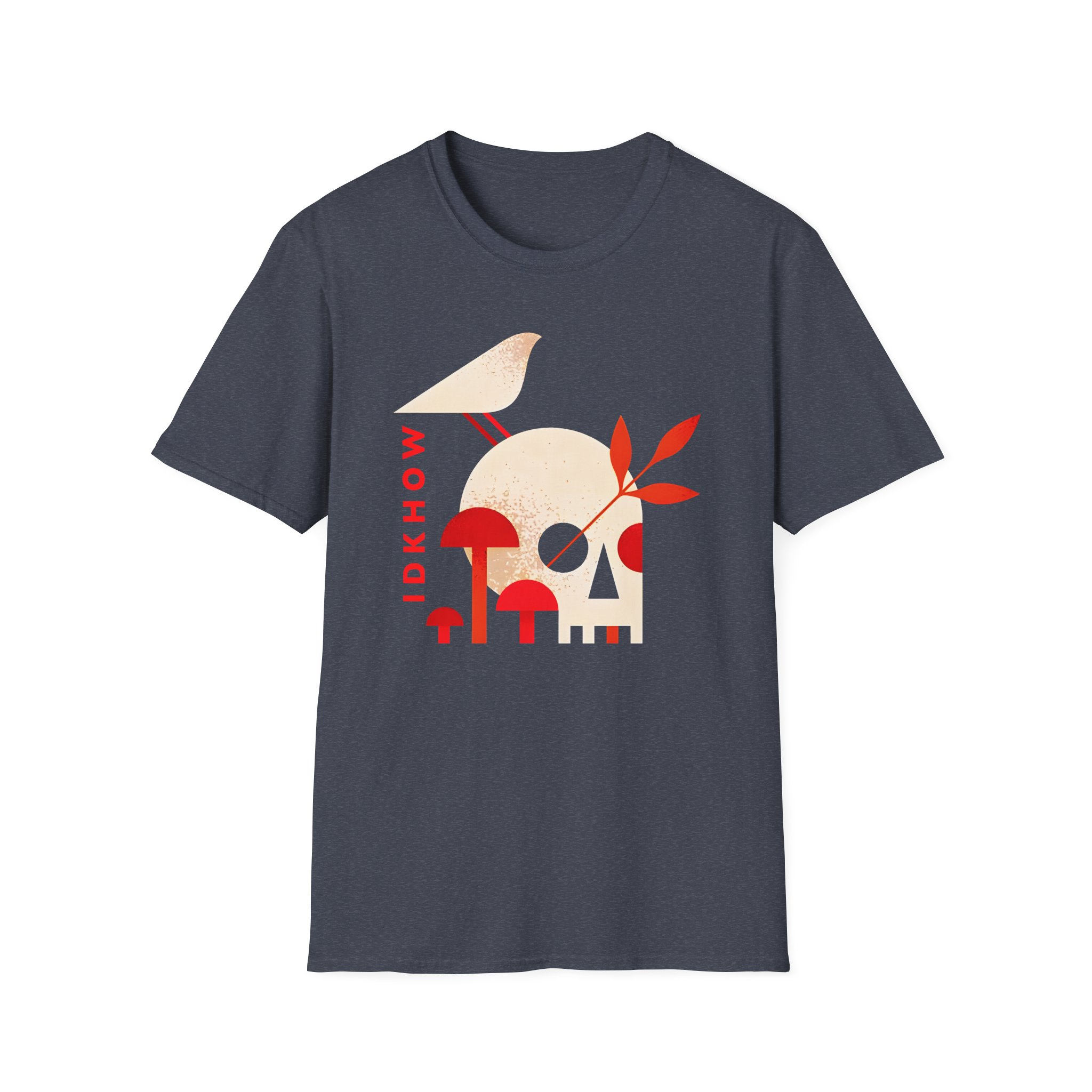 iDKHOW Skull Mushroom Unisex Softstyle T-Shirt