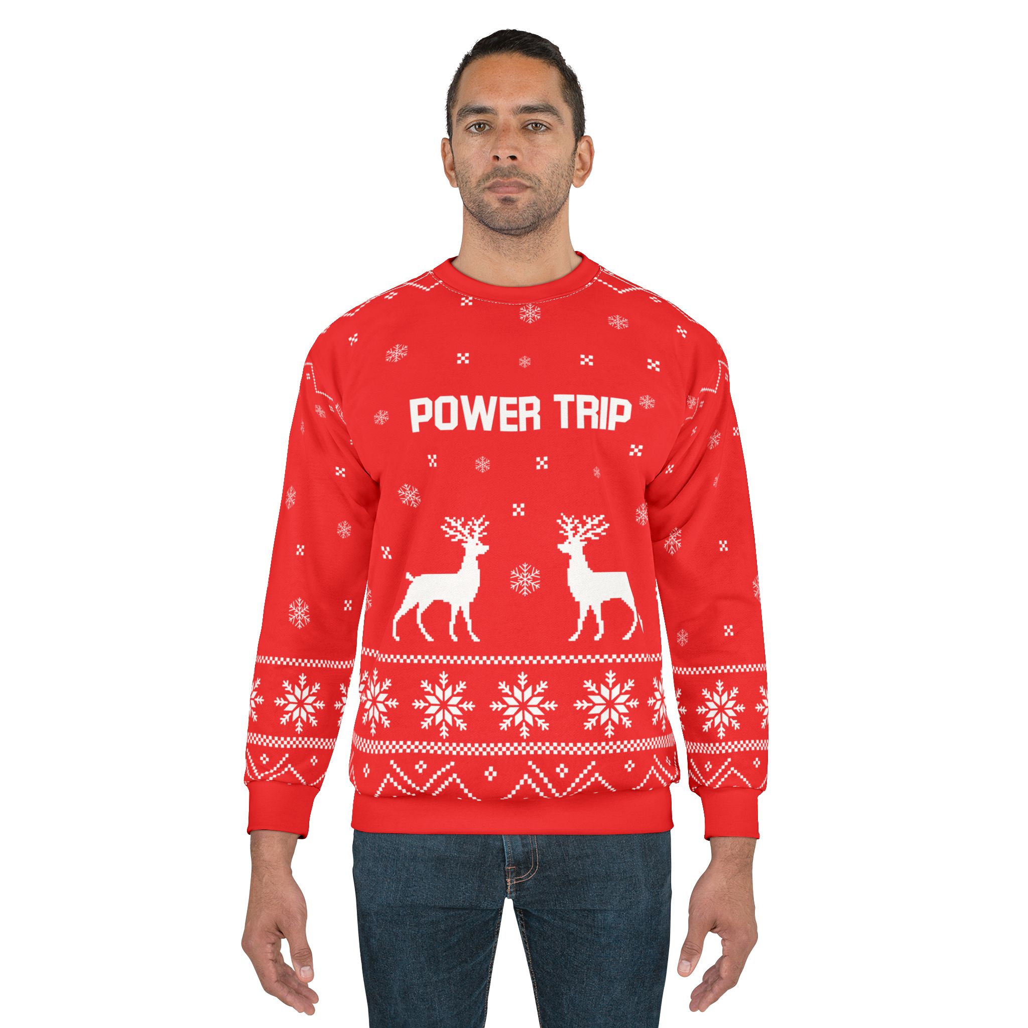 Power Trip Unisex Sweatshirt (AOP)