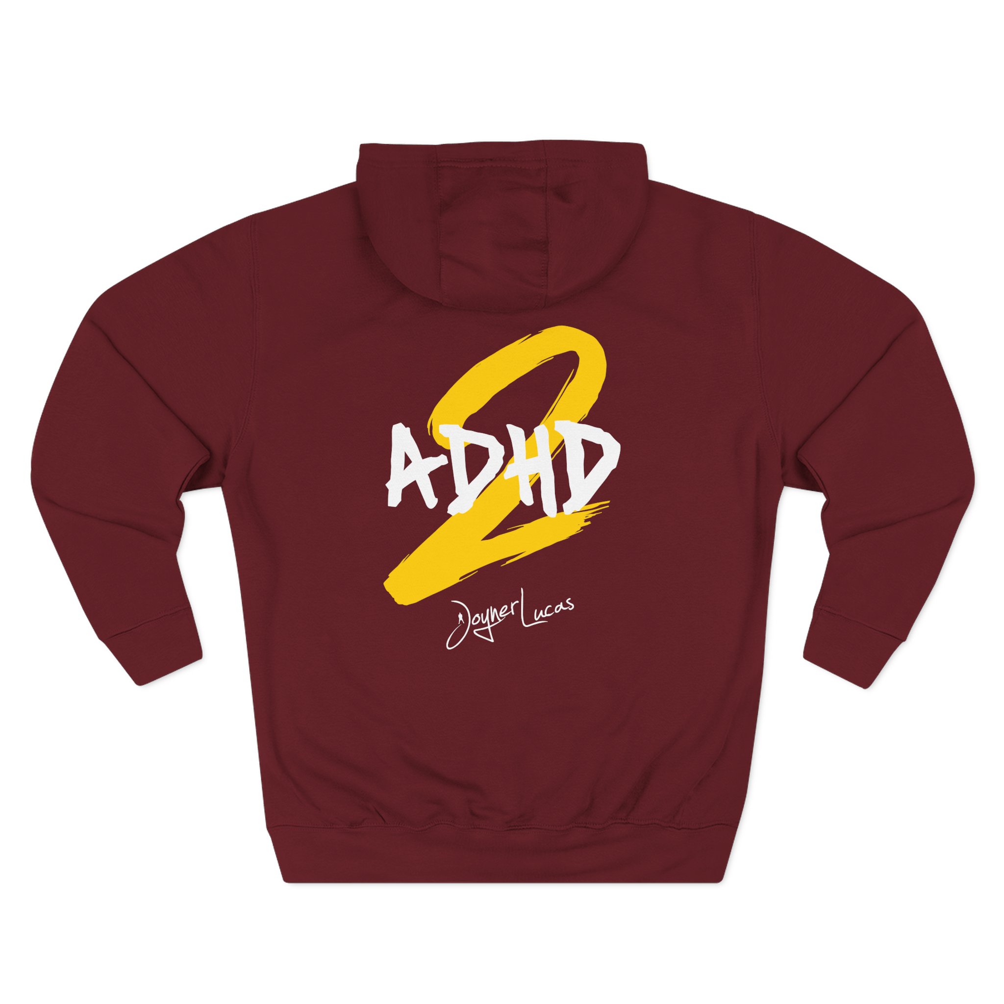 Joyner Lucas Adhd2 Logo Three-Panel Fleece Hoodie