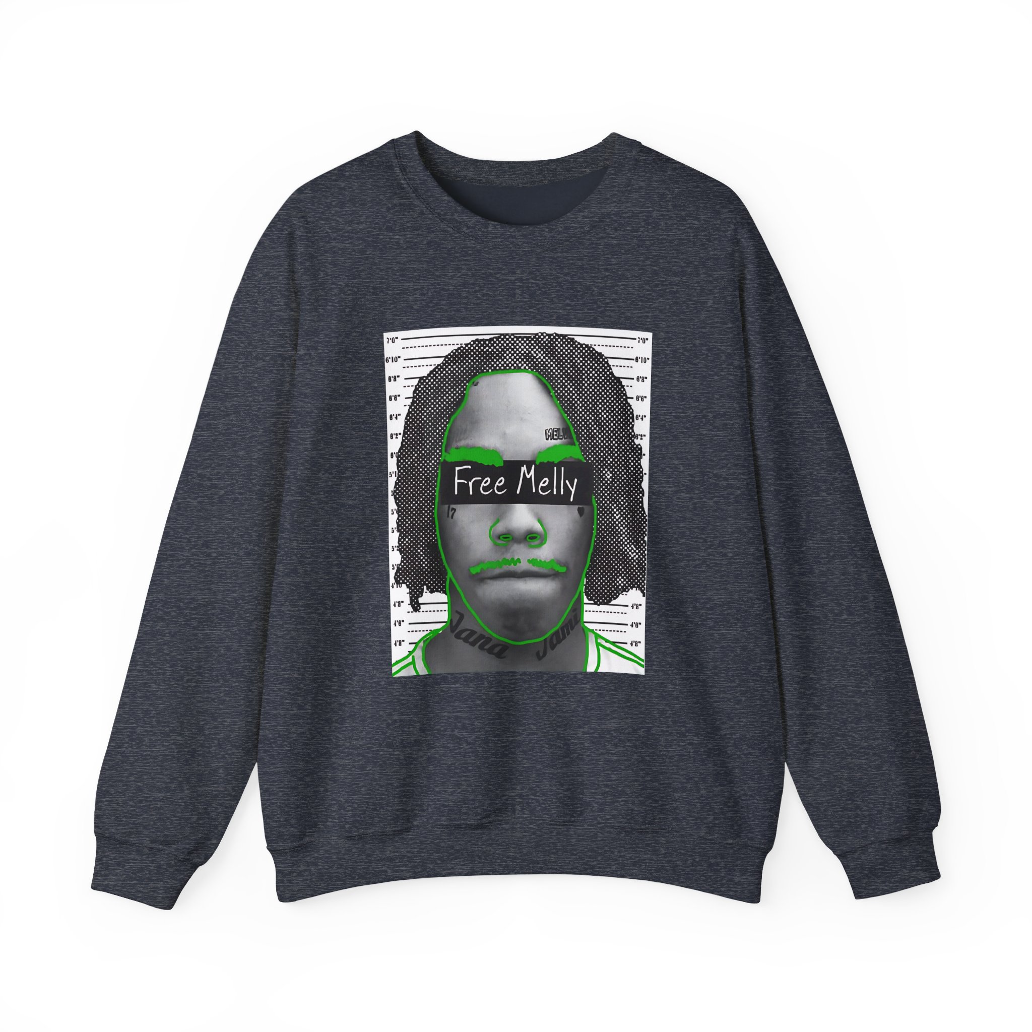YNW Melly Free Melly Unisex Heavy Blendâ„¢ Crewneck Sweatshirt