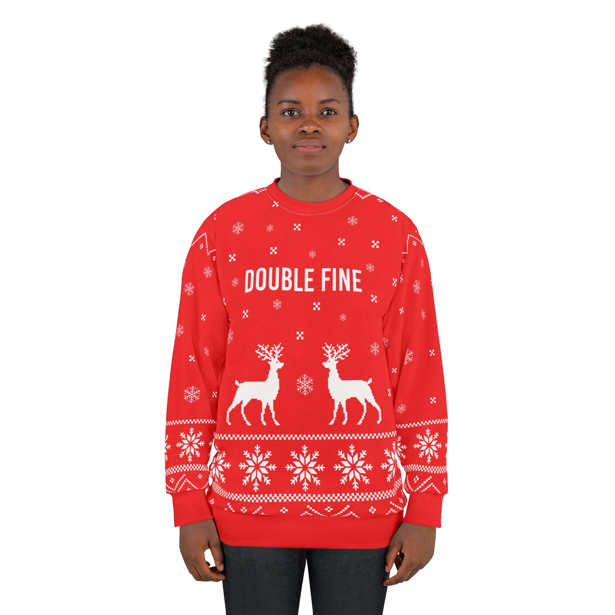 Double Fine Unisex Sweatshirt (AOP)