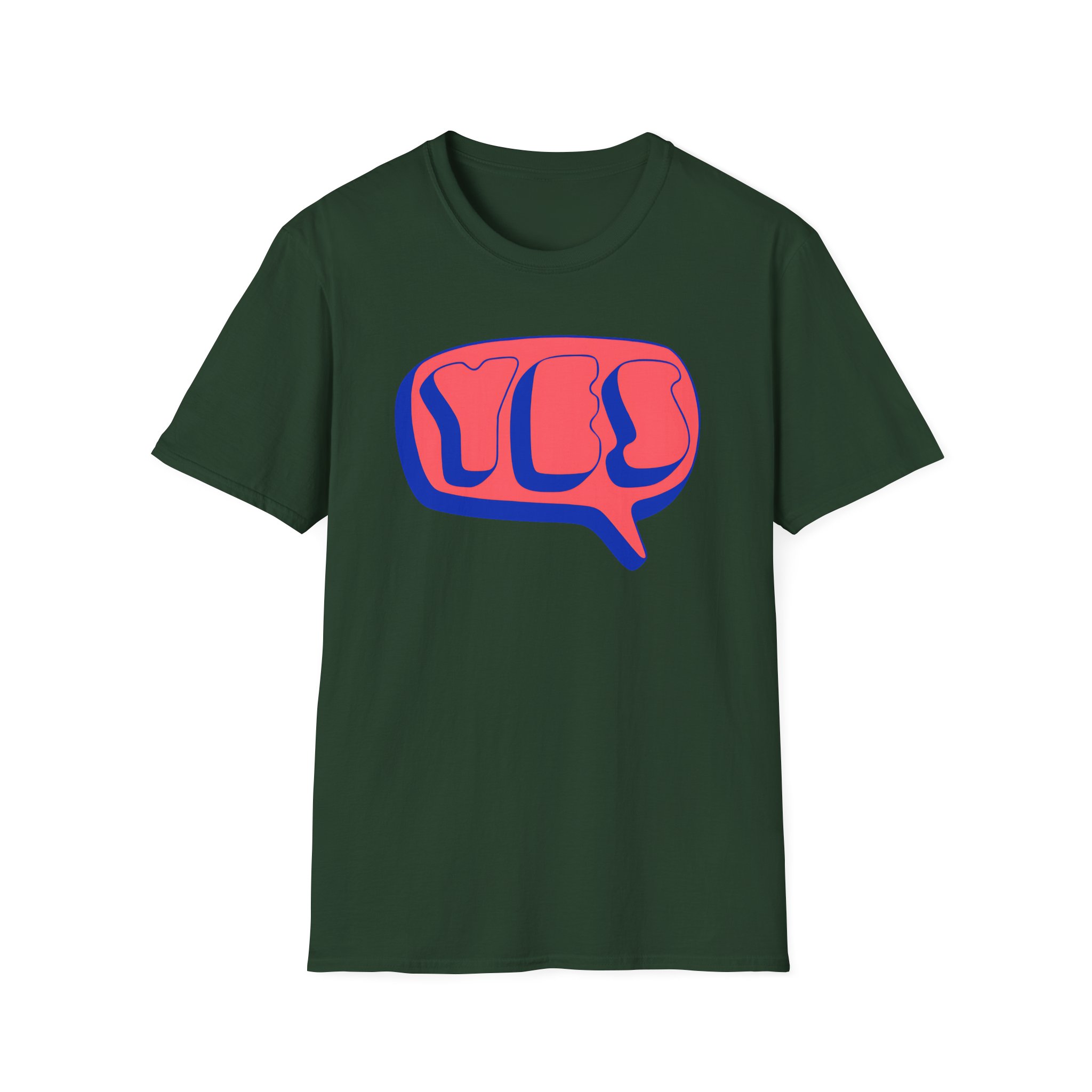 Yes Word Bubble Unisex Softstyle T-Shirt