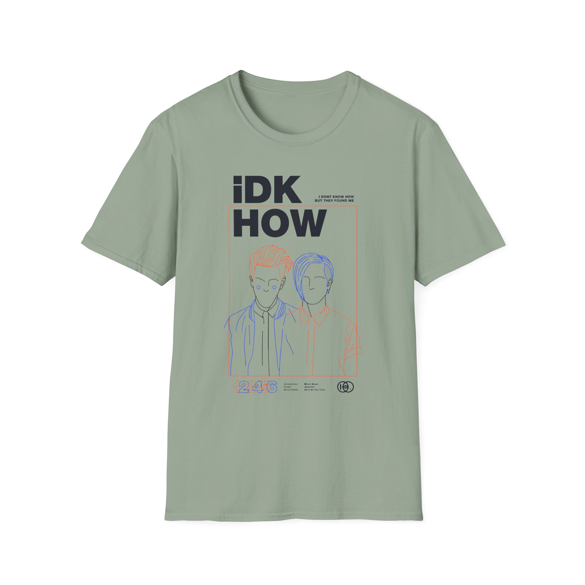 iDKHOW OUTLINES Unisex Softstyle T-Shirt