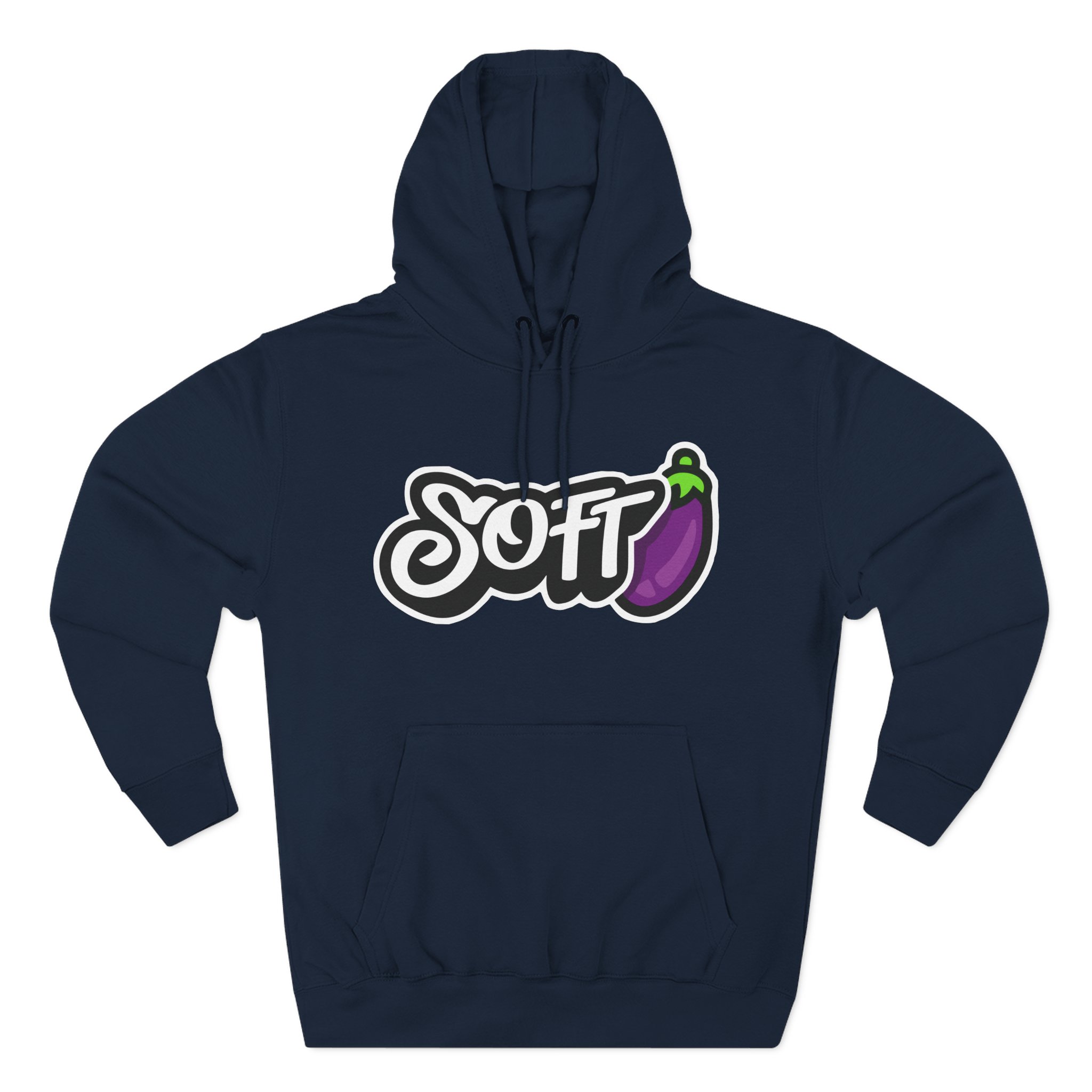 Softwilly Soft Three-Panel Fleece Hoodie