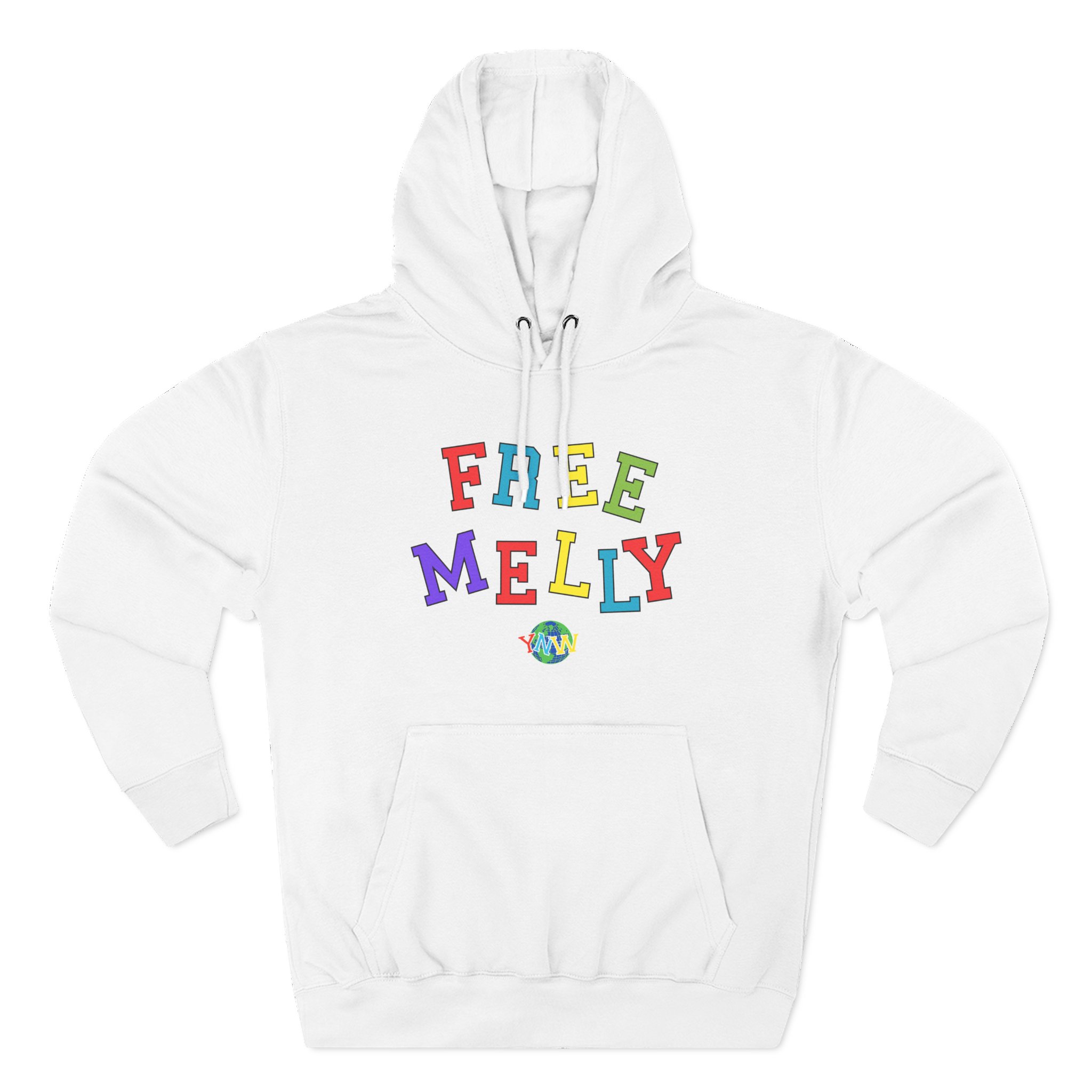YNW Melly Free Melly Three-Panel Fleece Hoodie