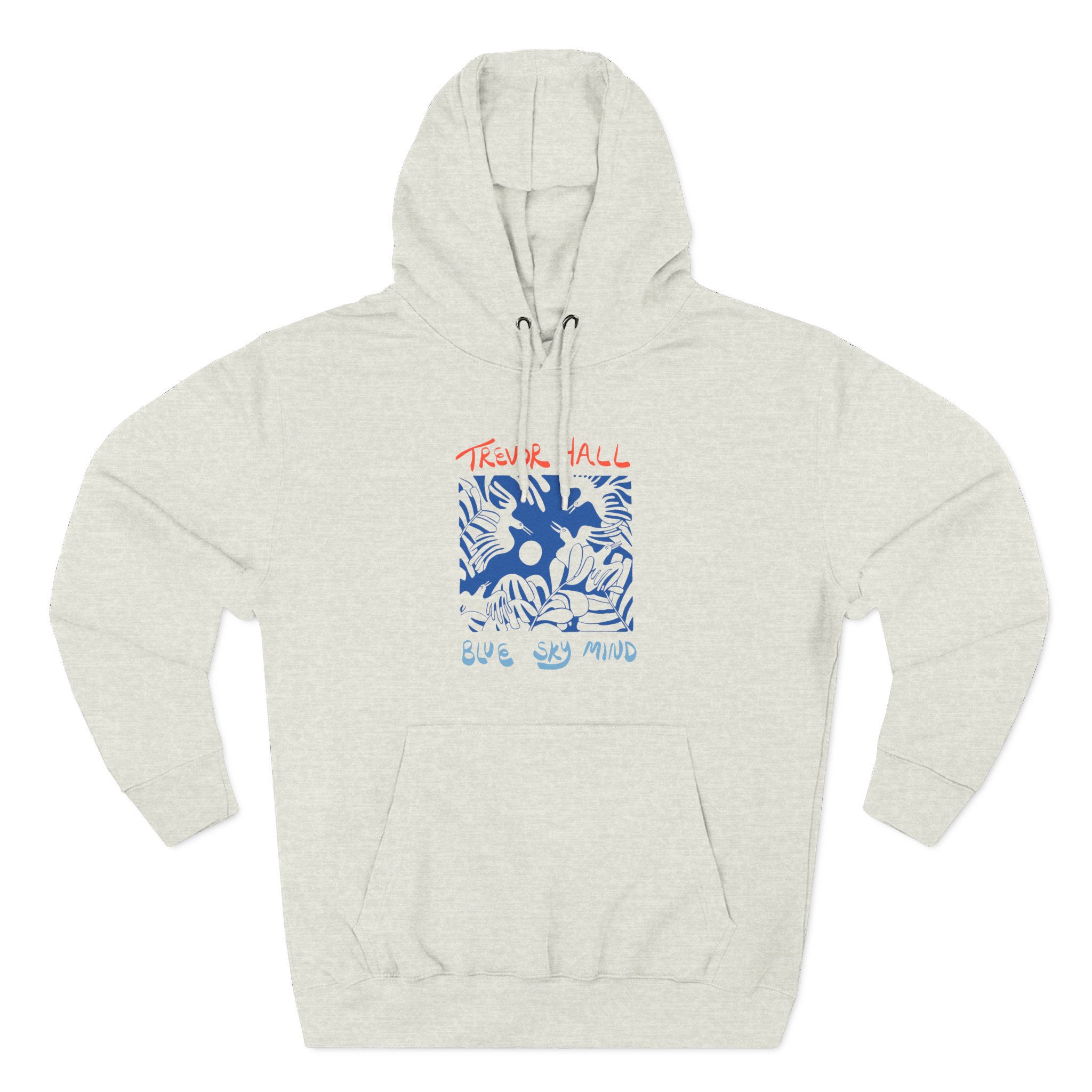 Trevor Hall Blue Sky Mind Birds Three-Panel Fleece Hoodie