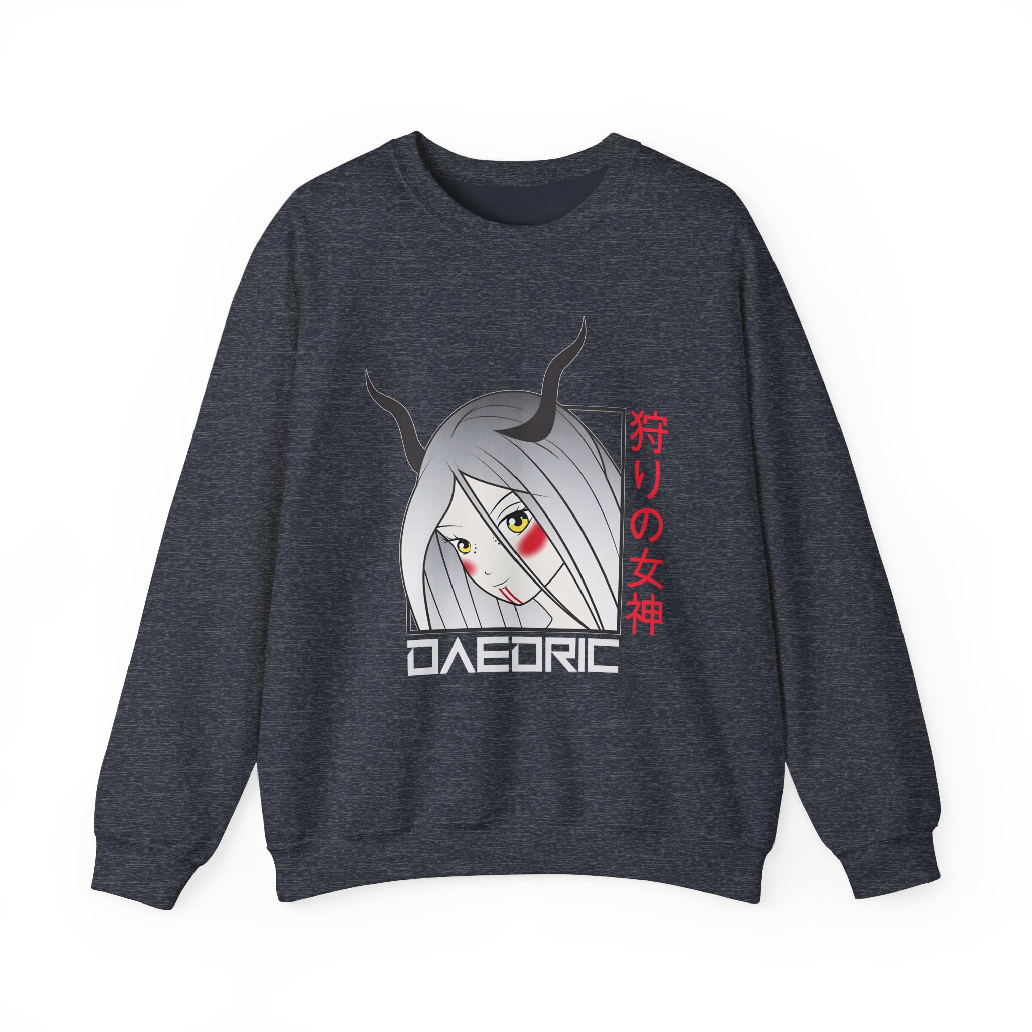 Daedric Goddess of the Hunt Anime Unisex Heavy Blendâ„¢ Crewneck Sweatshirt