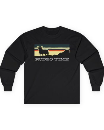Dale Brisby Sunset Rodeo Time Unisex Ultra Cotton Long Sleeve Tee