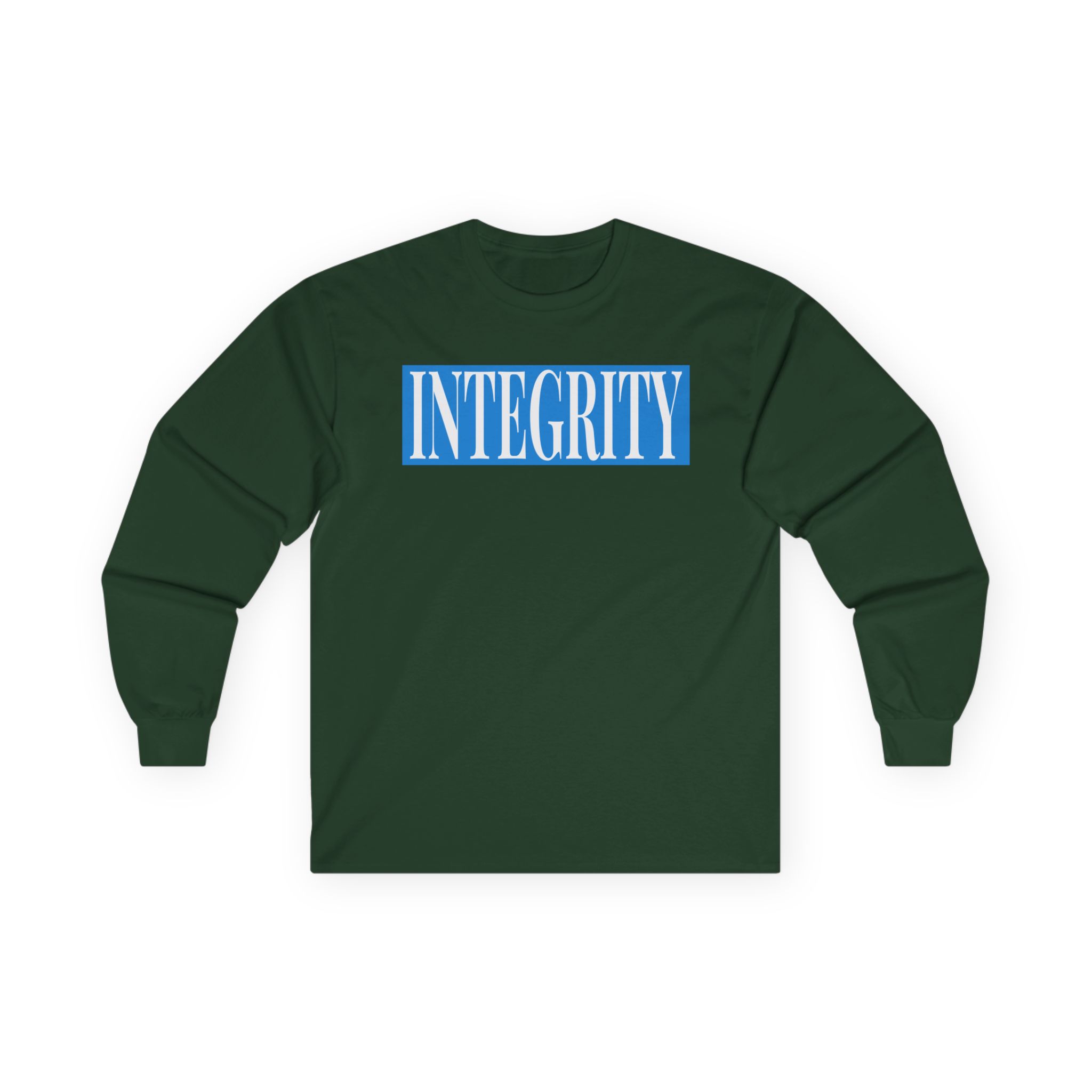 Integrity In Contrast Unisex Ultra Cotton Long Sleeve Tee