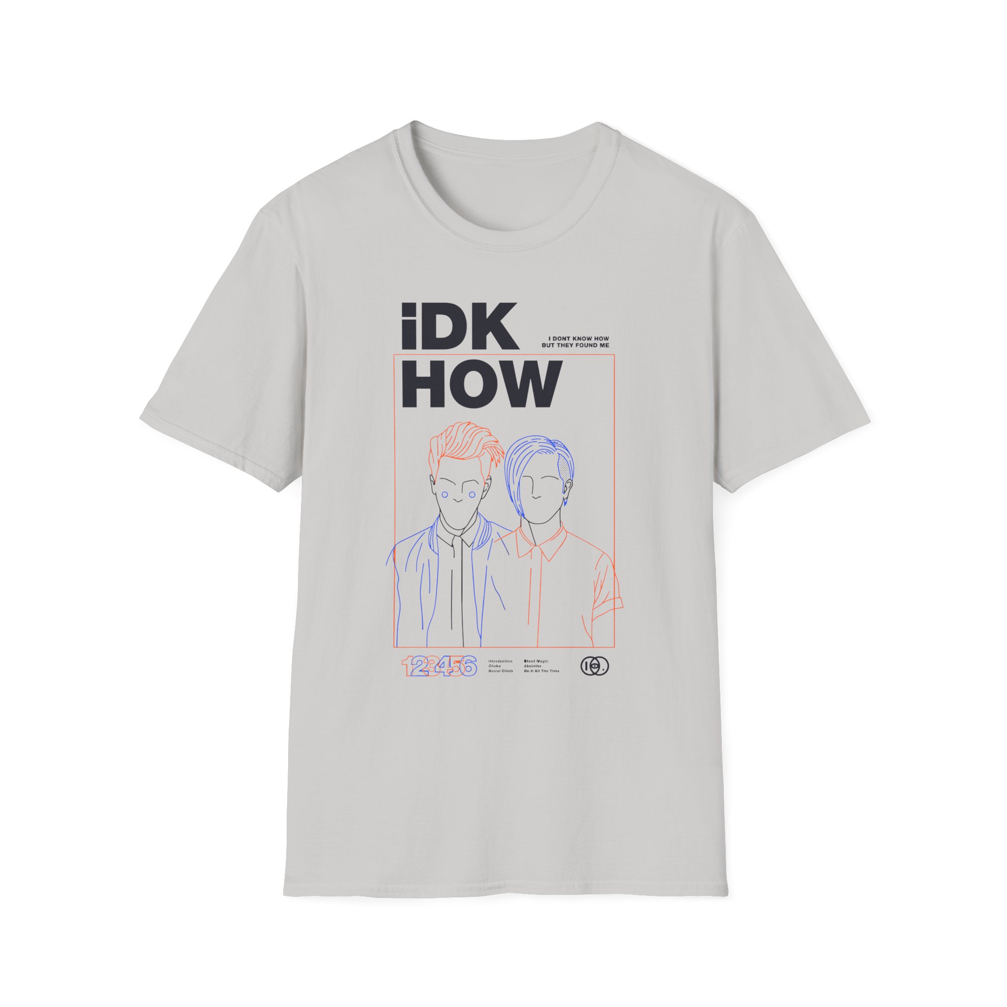 iDKHOW OUTLINES Unisex Softstyle T-Shirt