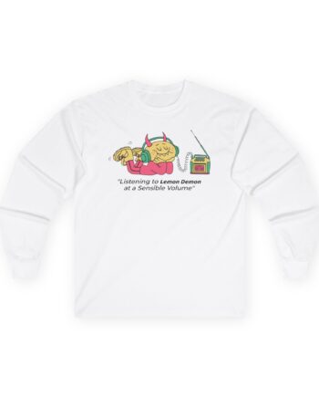 Lemon Demon Listening to at a Sensible Volume Unisex Ultra Cotton Long Sleeve Tee