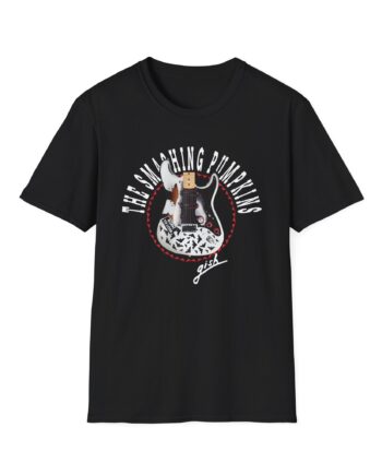 Billy Corgan Smashing Pumpkins Bat Strat Unisex Softstyle T-Shirt