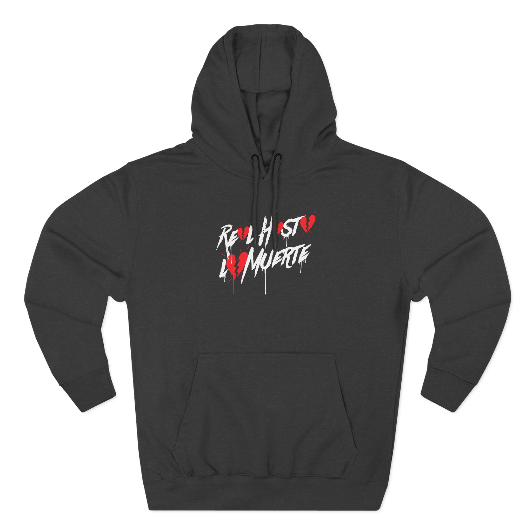 Anuel Aa Vdaay Black Real Hasta La Muerte Three-Panel Fleece Hoodie