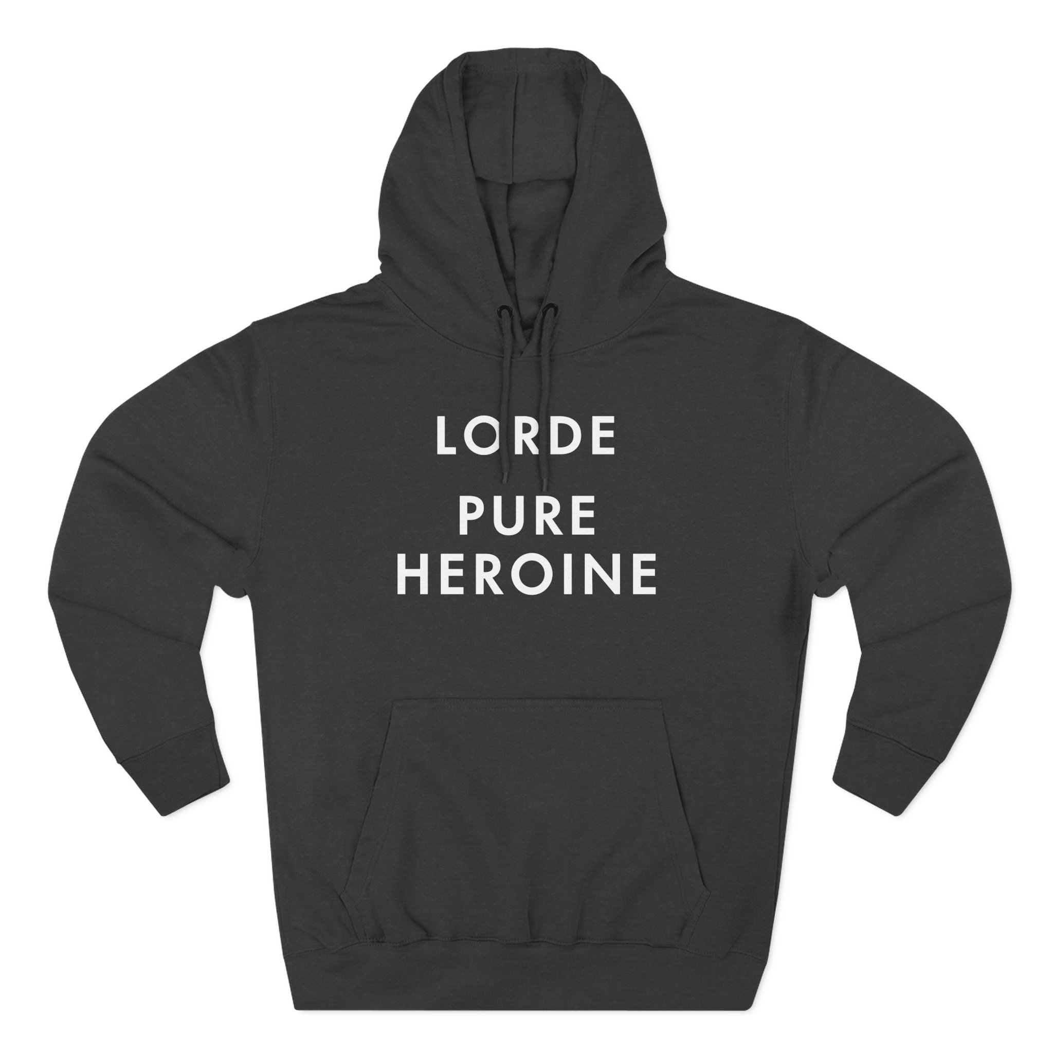 Lorde Pure Heroine Music Album Three-Panel Fleece Hoodie