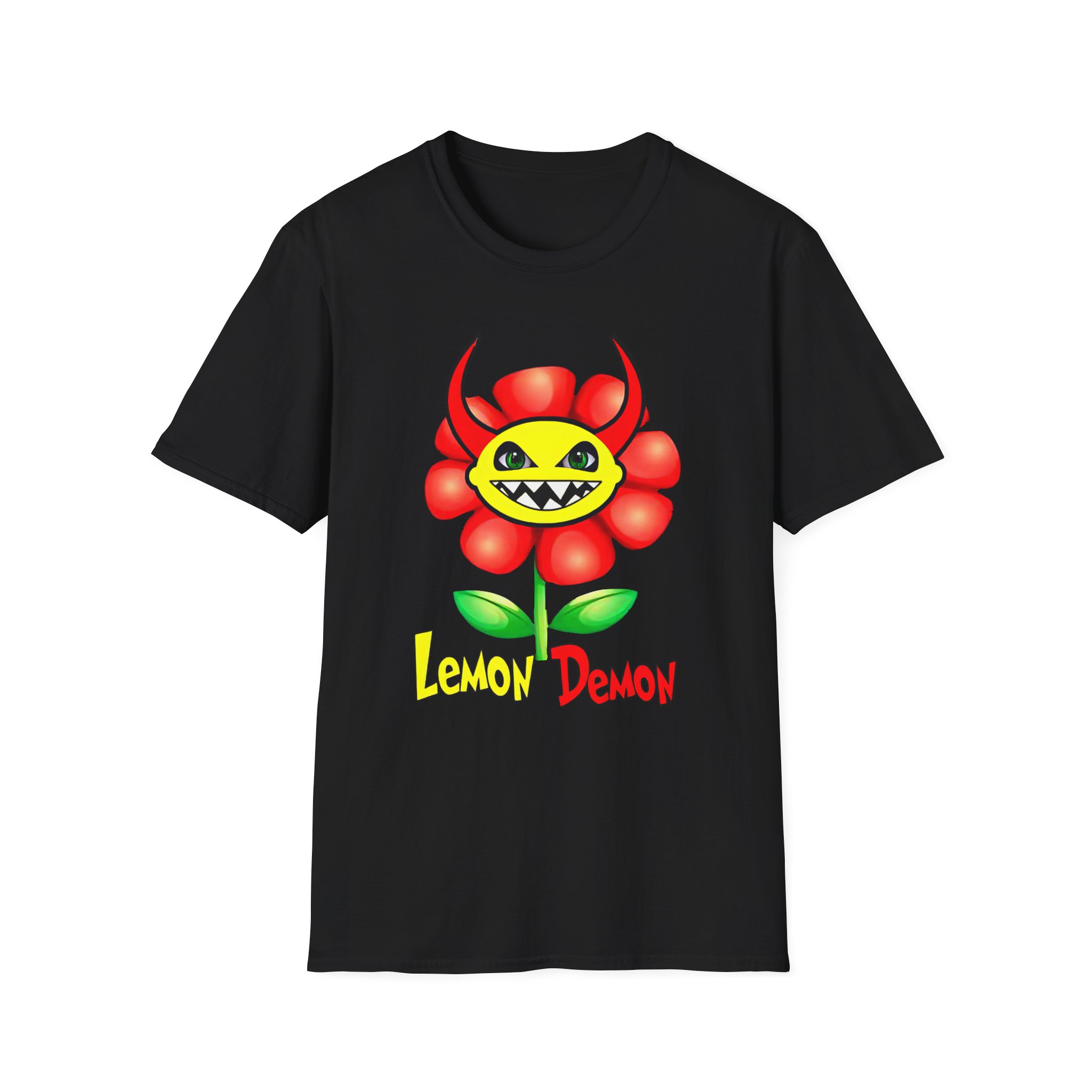 Lemon Demon Flower Unisex Softstyle T-Shirt